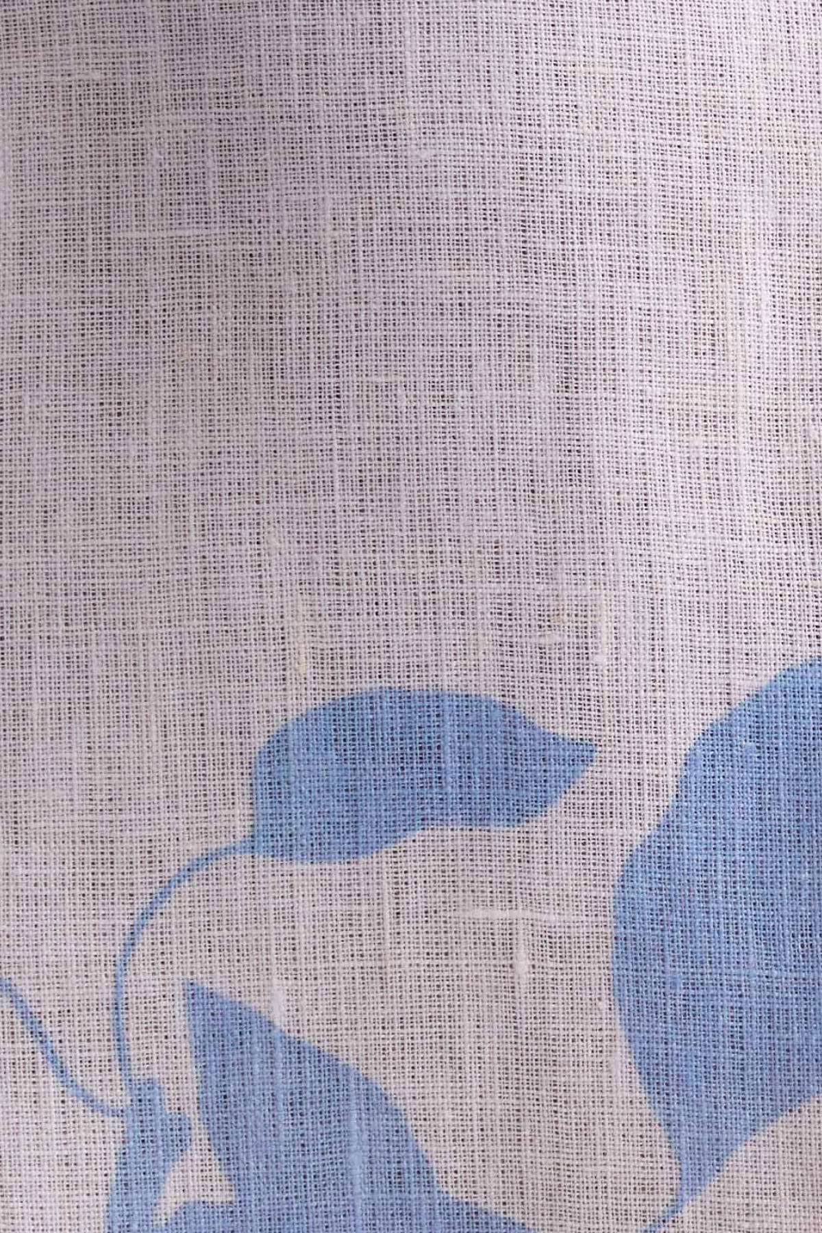 The Amaltas Linen Kurta Set - Cyanberry