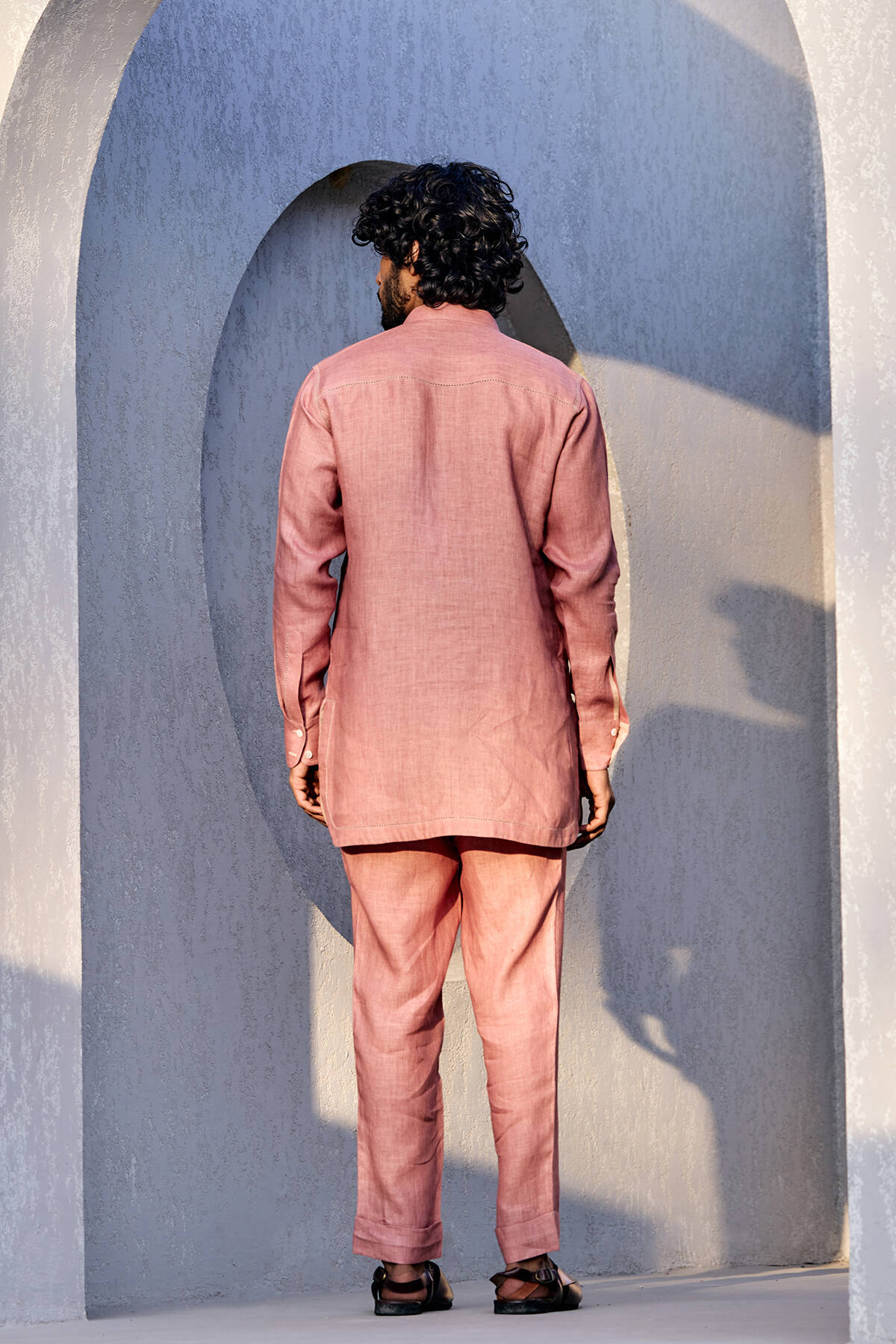 The Fursat Kurta - Heritage Pink