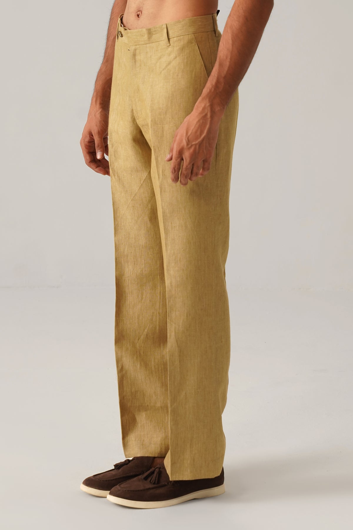 The Rivaaz Cream Linen Shirt