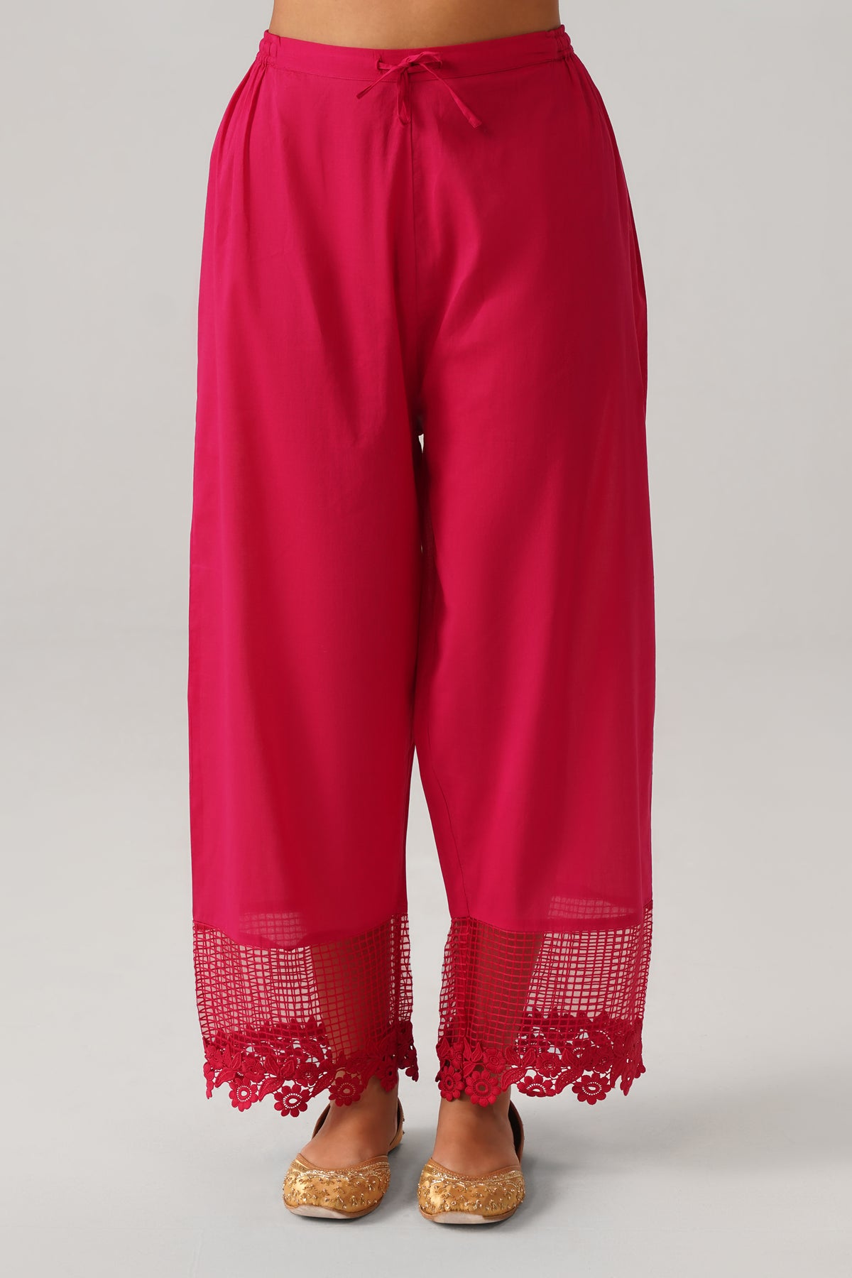 The Inayat Fuchsia Pink Gauze Linen Kurti