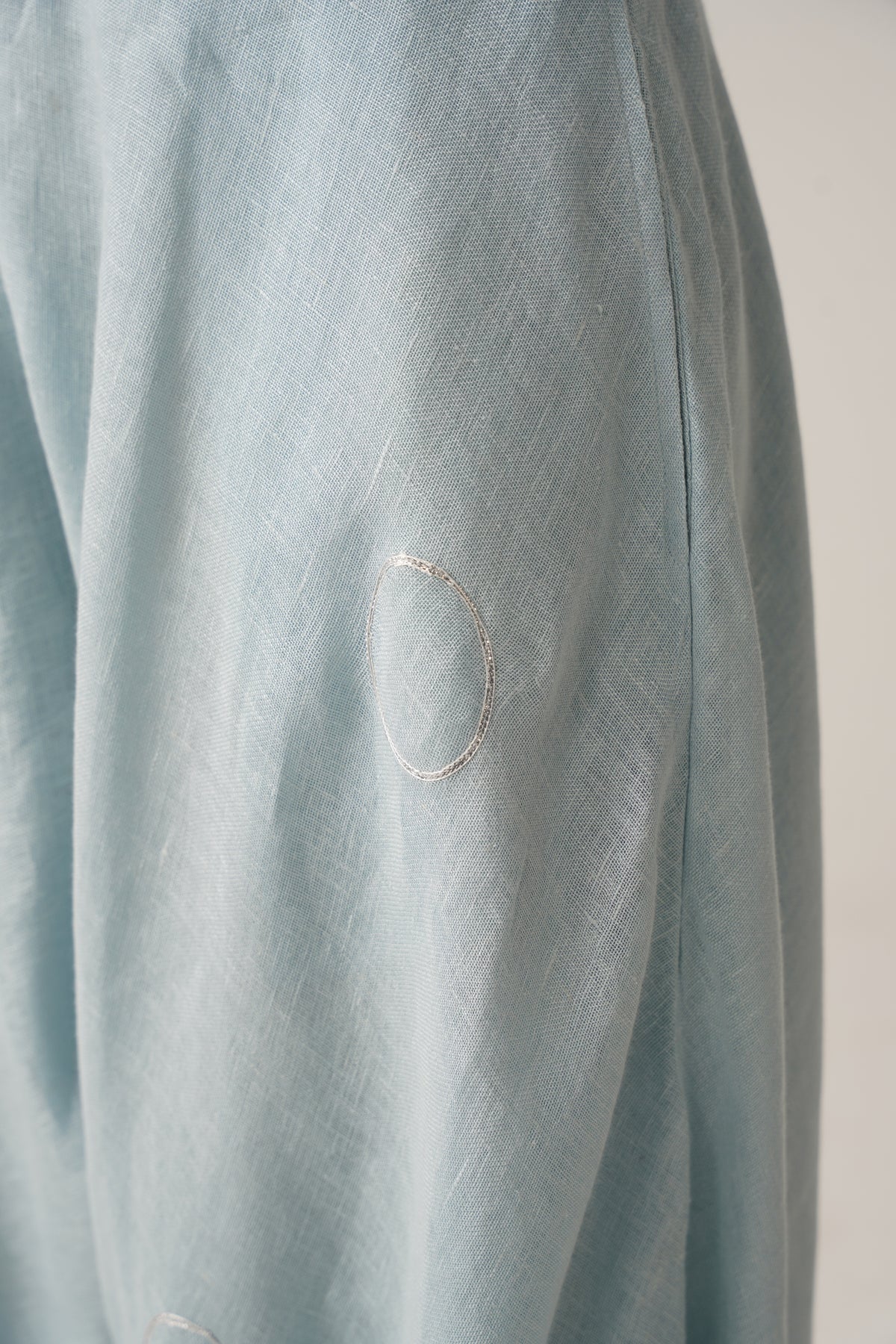 The Firdaus Light Blue Gauze Linen Cape
