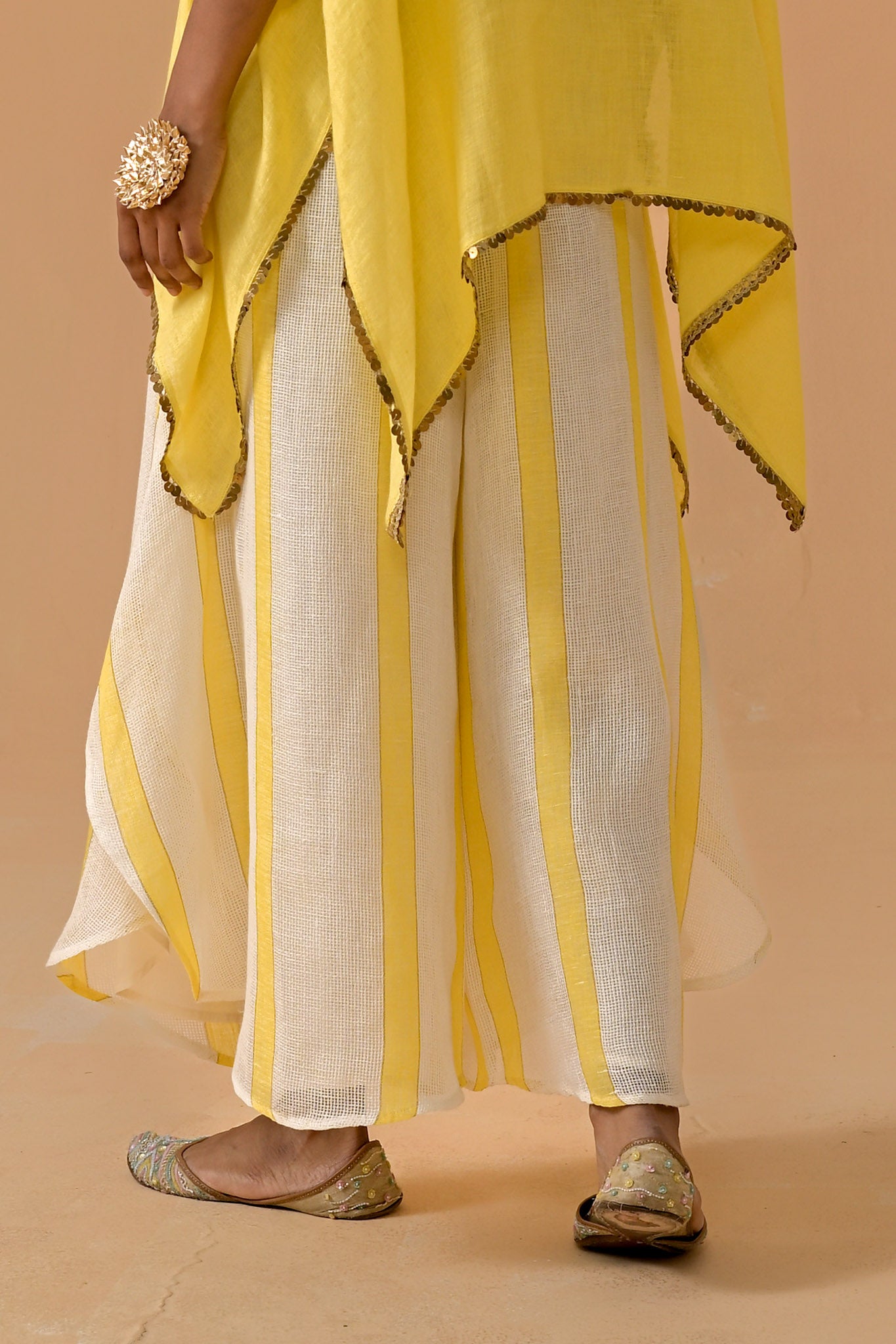 Drama Queen Palazzo - Yellow Stripe