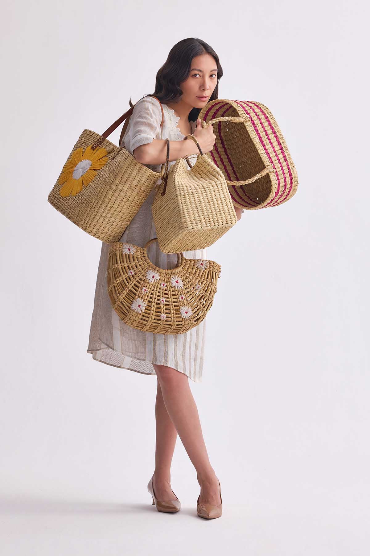 The Lishitha Dress - Beige Stripe