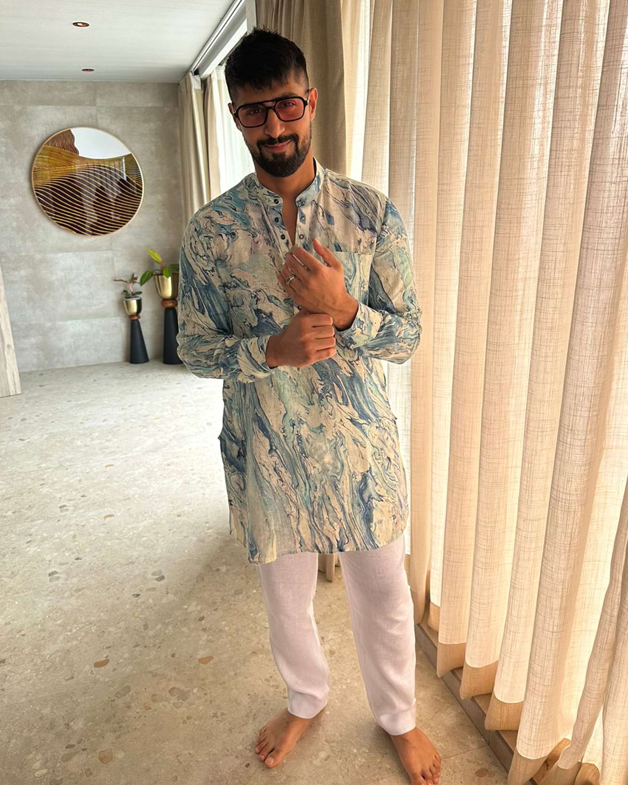 Premium Men Linen Clothing ,The Lehri Kurta | Printed Kurta For Mens