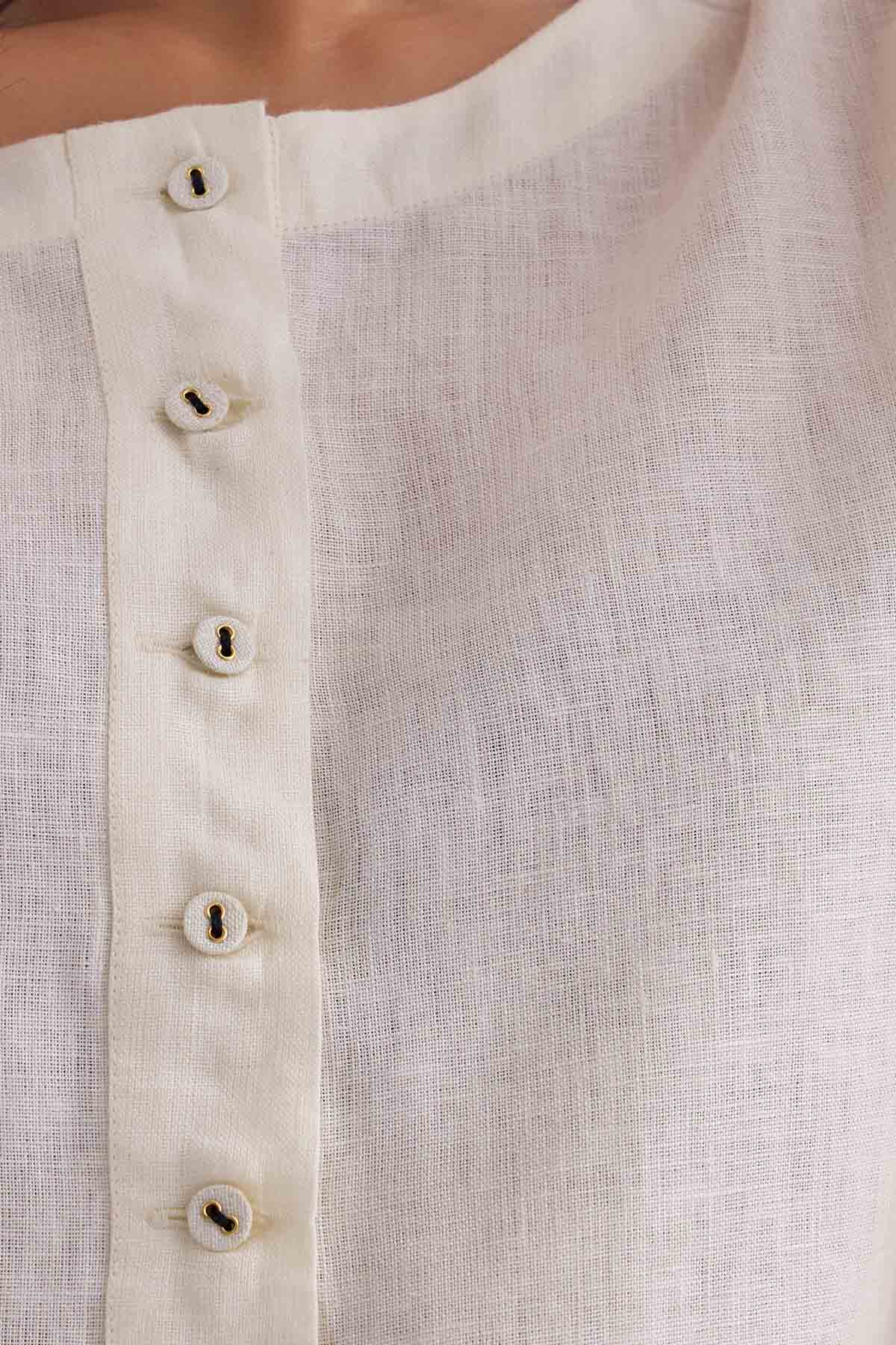 The Nishitha Kurta Set - Cream