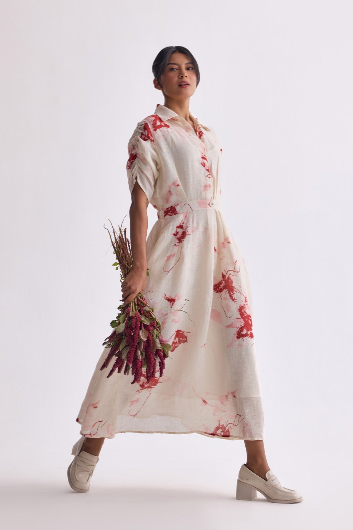 The Titli ki Sakhi Linen Dress - Butterfly