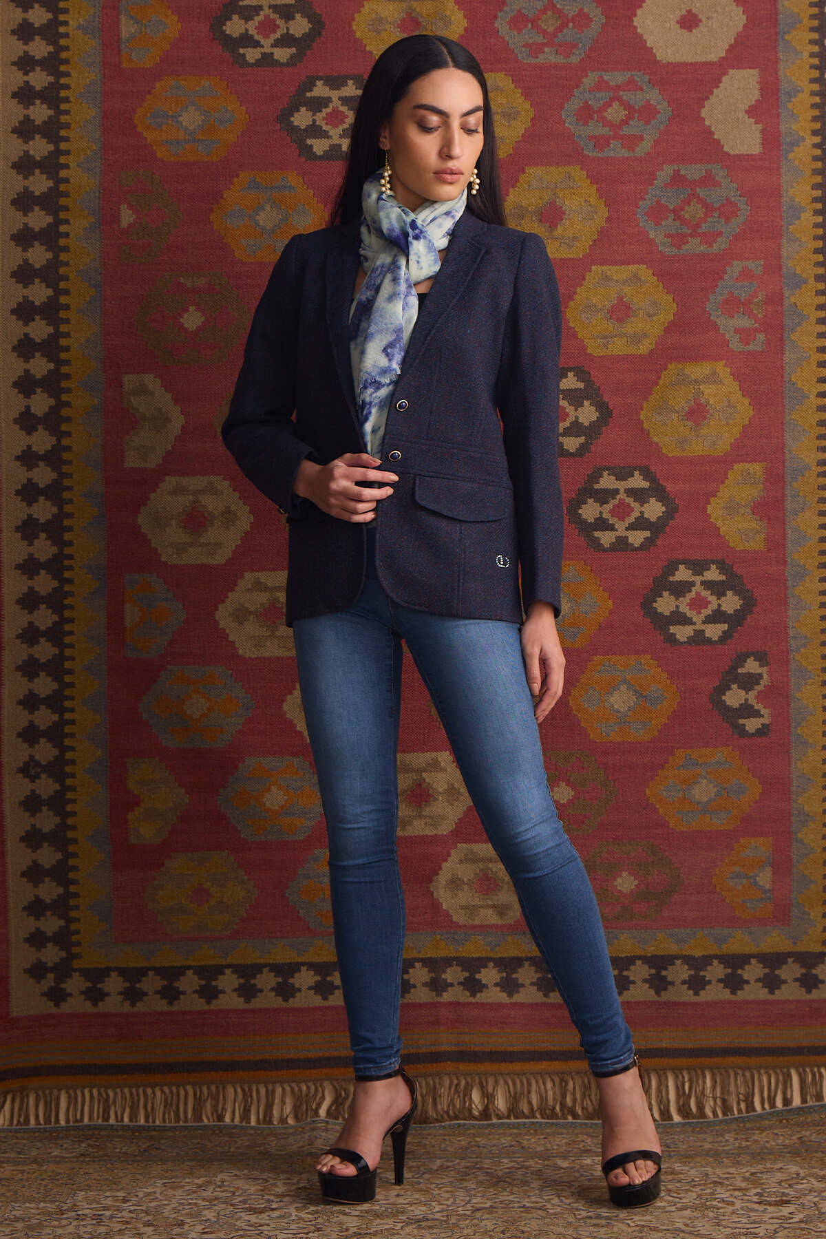 The Zarouhi Coat - Blue