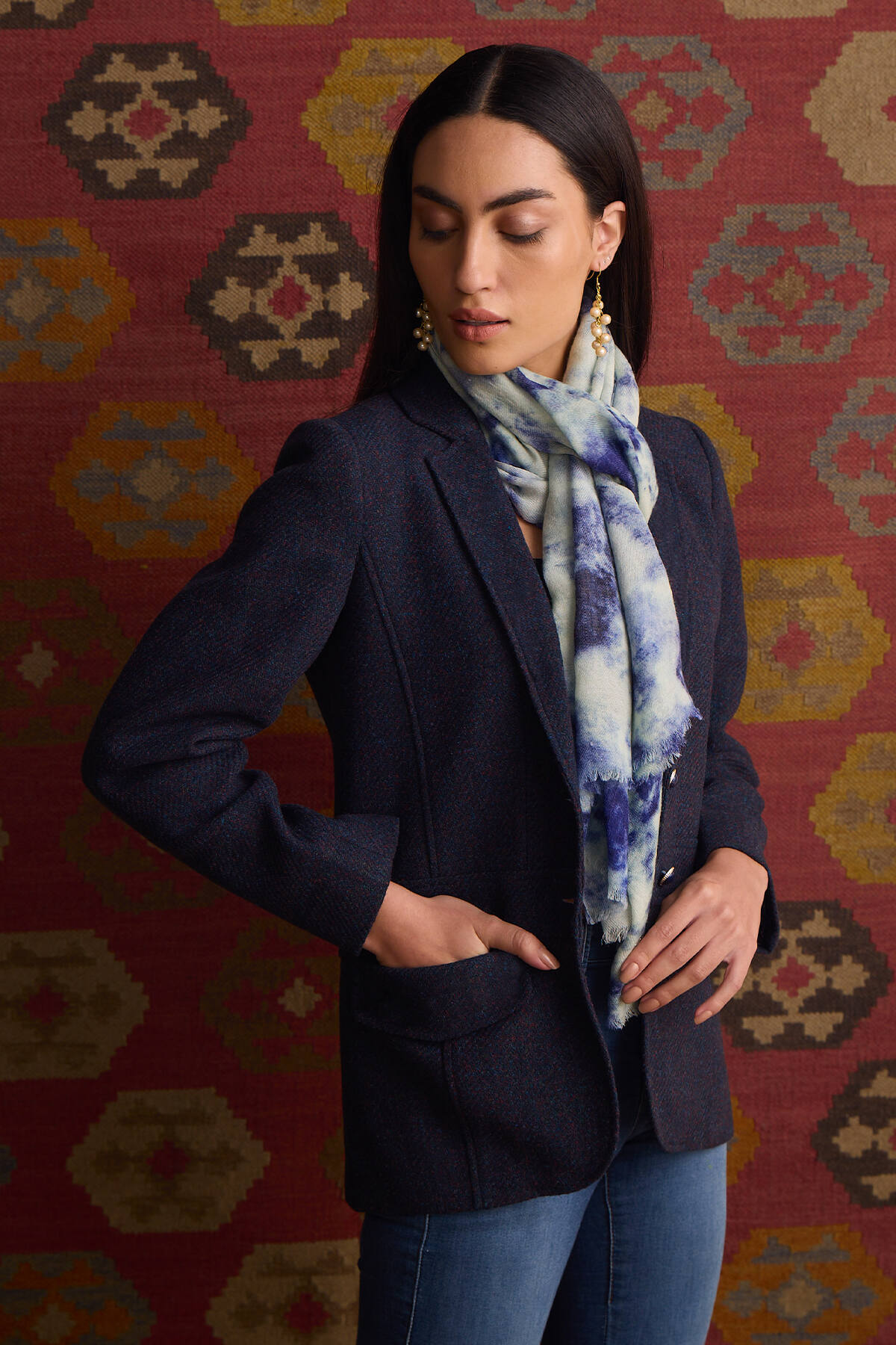 The Zarouhi Coat - Blue