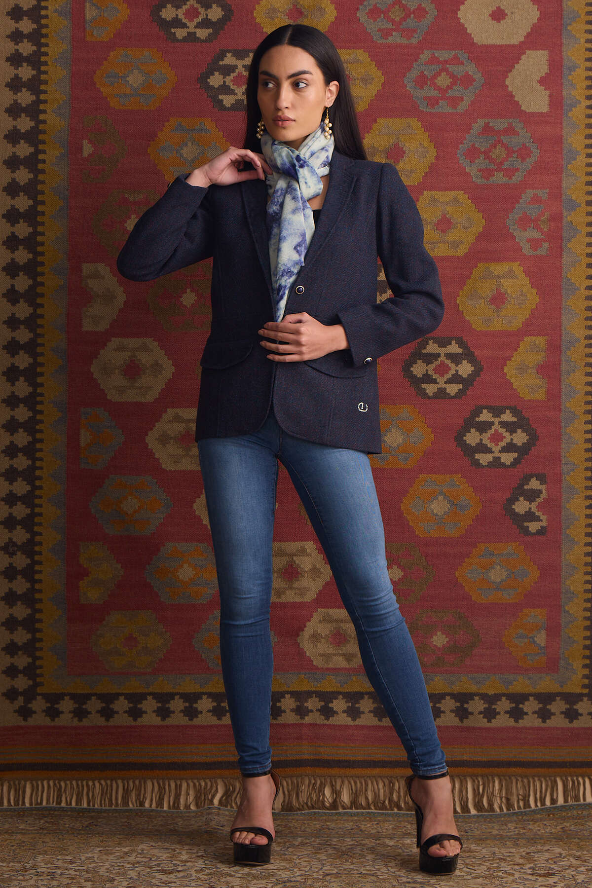 The Zarouhi Coat - Blue