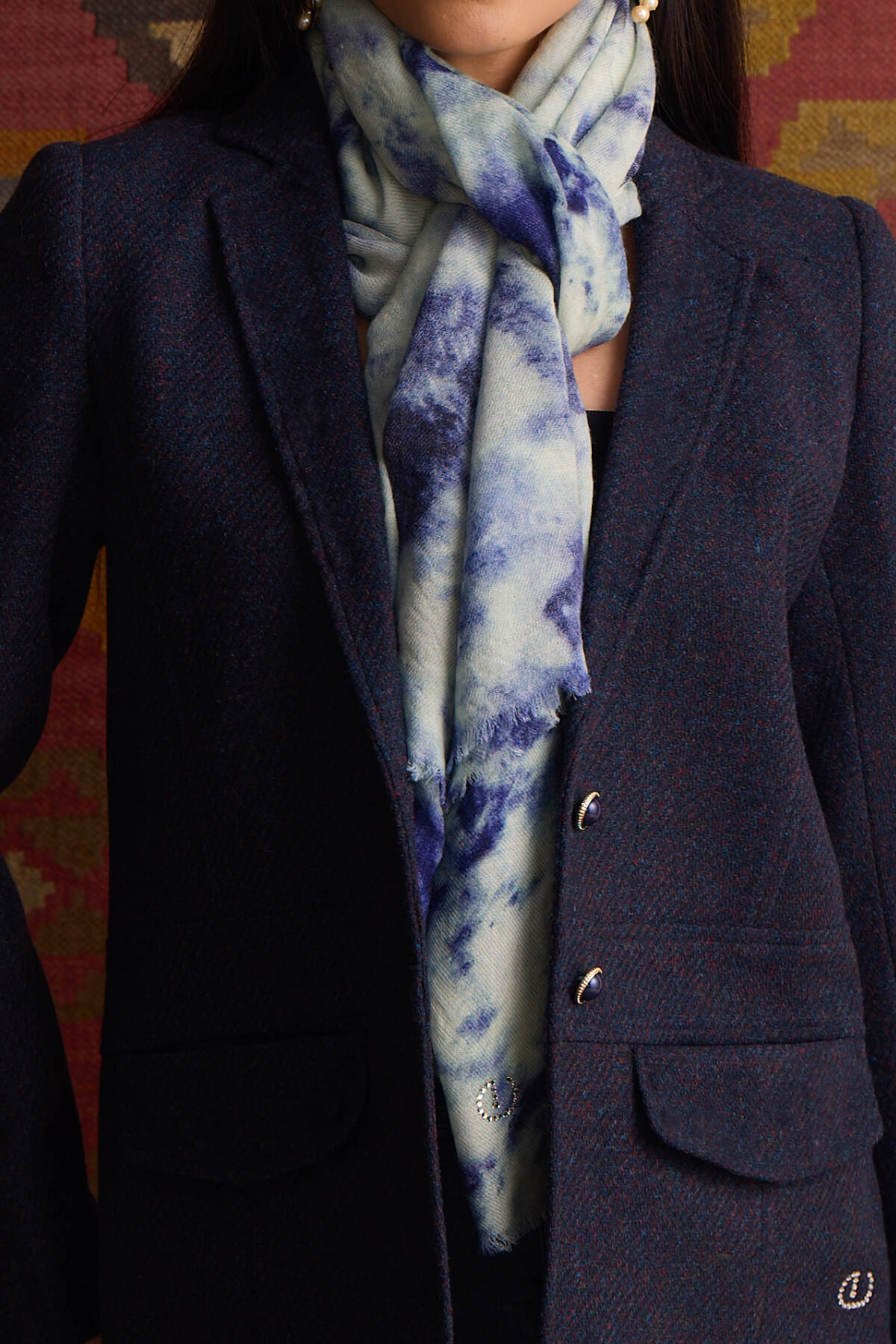 The Zarouhi Coat - Blue