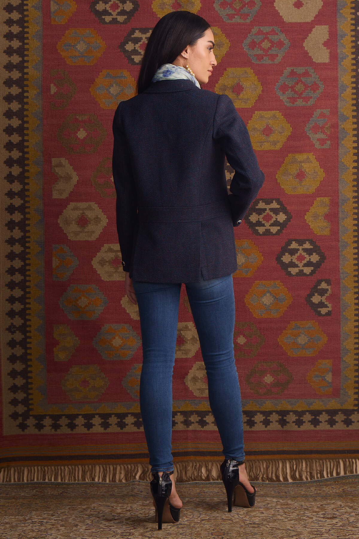 The Zarouhi Coat - Blue