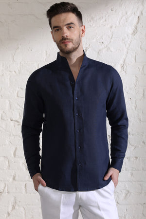 The Cobalt Drama Shirt - Dark Blue