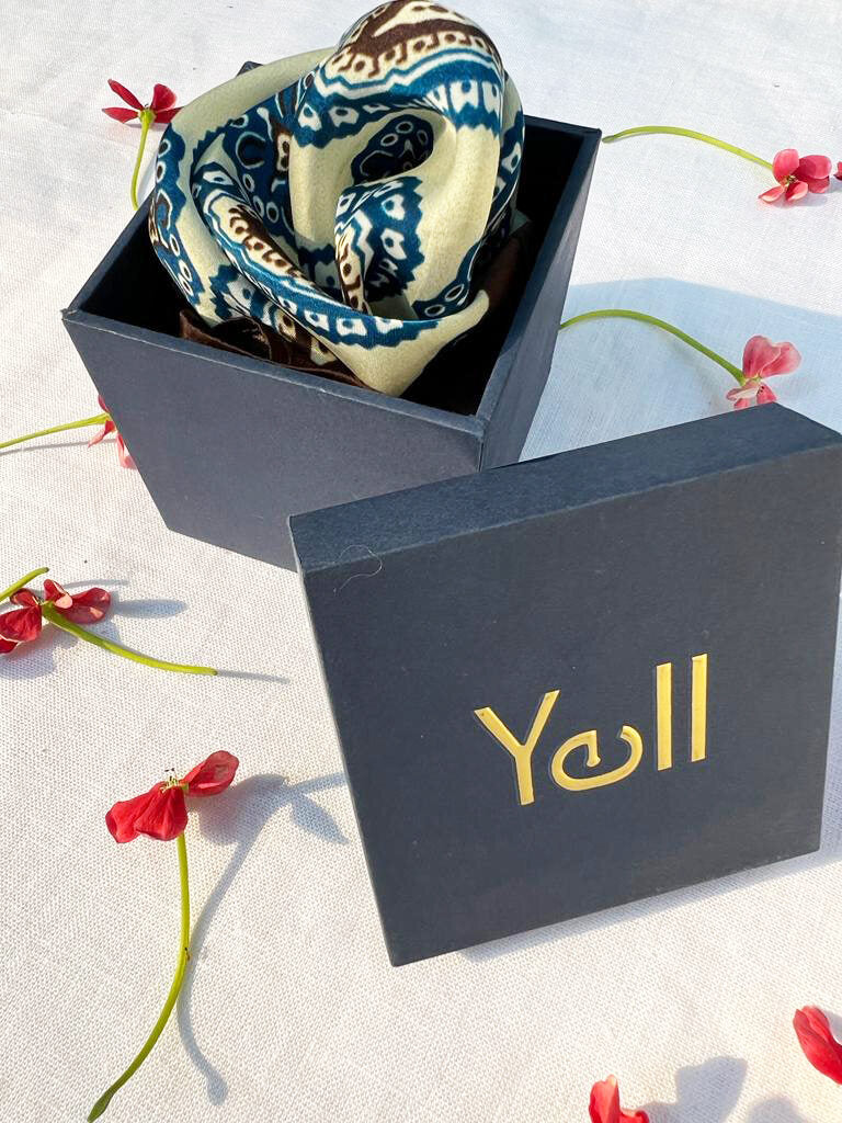 The Dimensia Brown Pocket Square - Yell With US