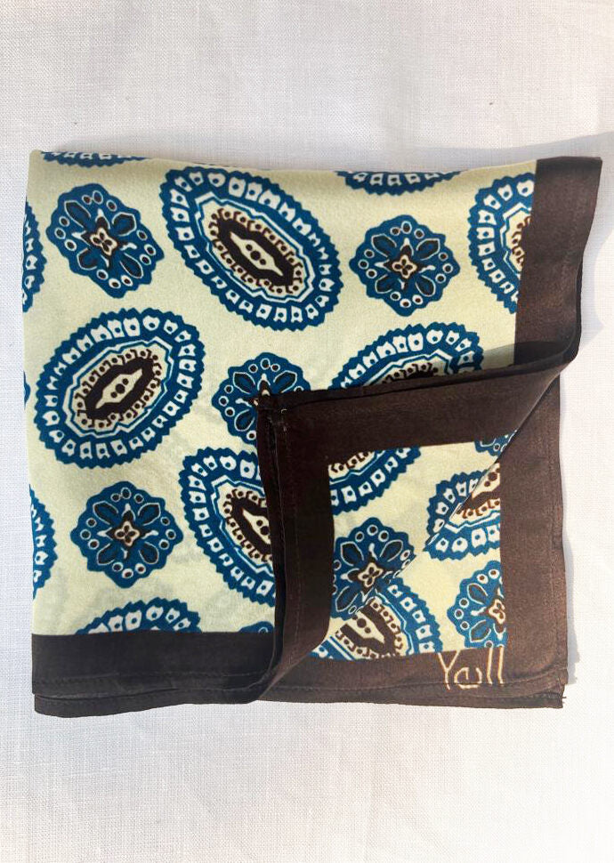 The Dimensia Brown Pocket Square - Yell With US