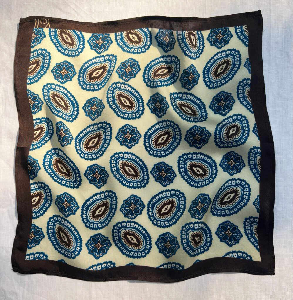 The Dimensia Brown Pocket Square - Yell With US