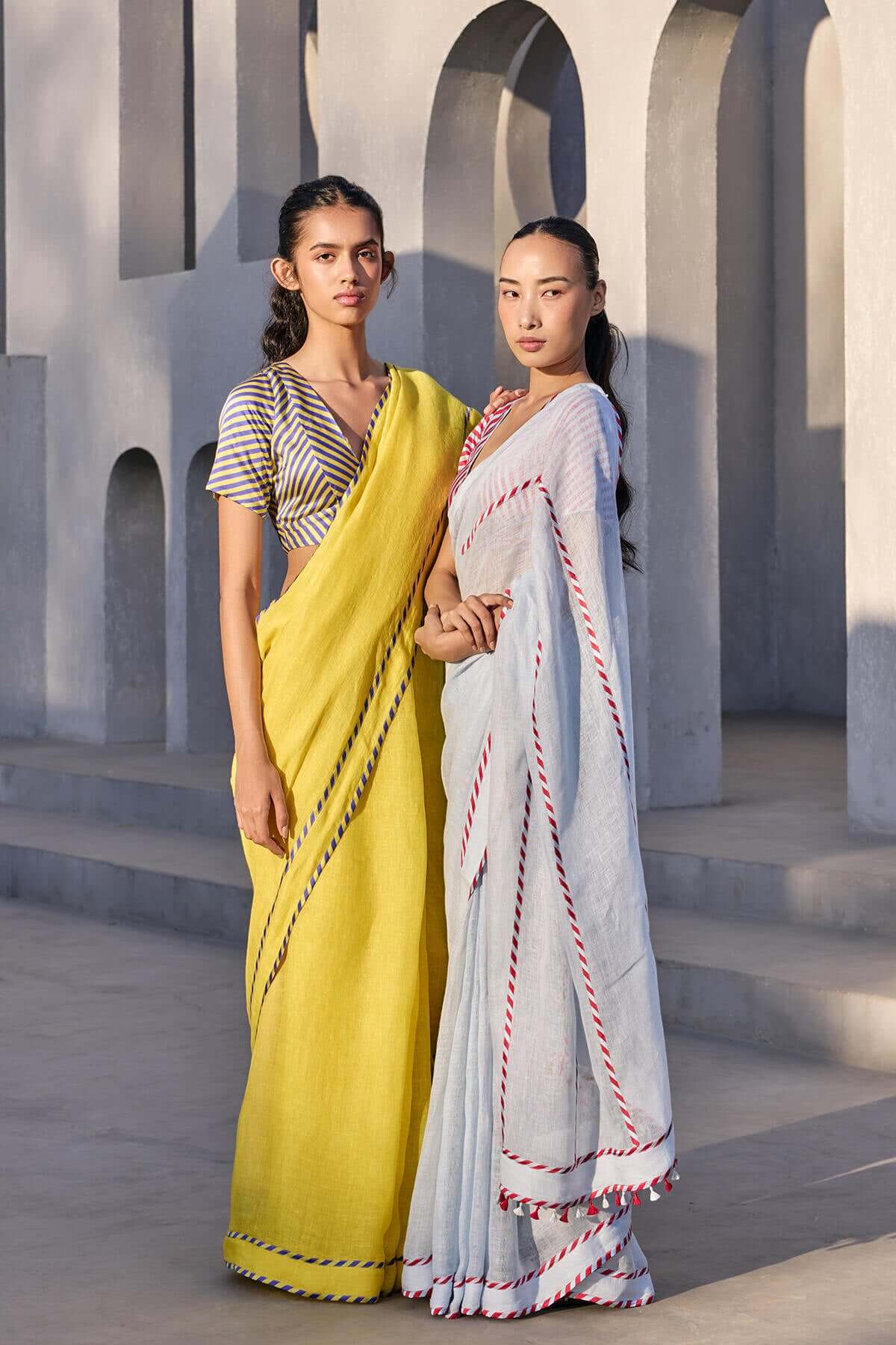 The Mehfil Saree - Iris Sunflower - Yellwithus