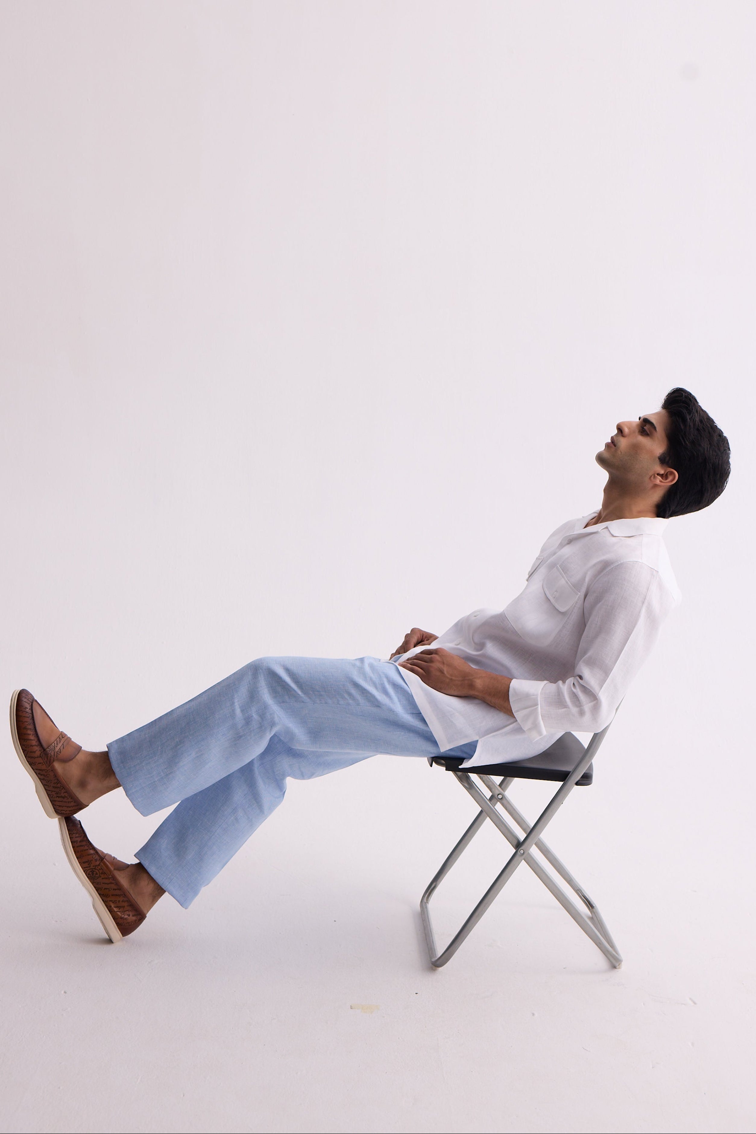The Boreas White Linen Shirt