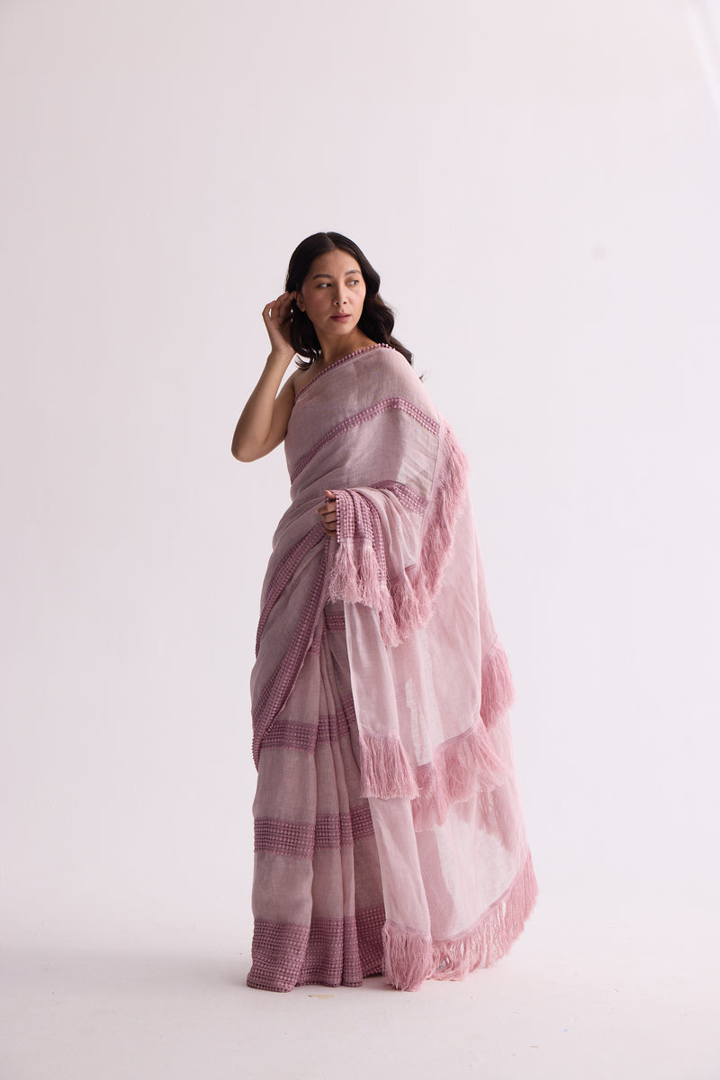 The Mallika-e-Bahaar Lavender Saree