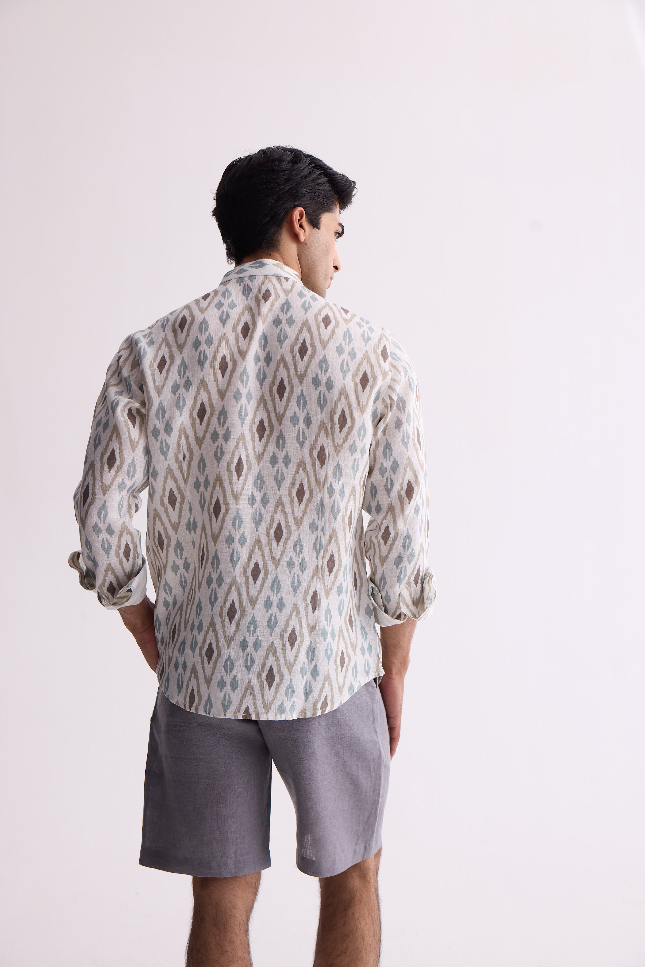 The Tantav Brown Ikat Shirt