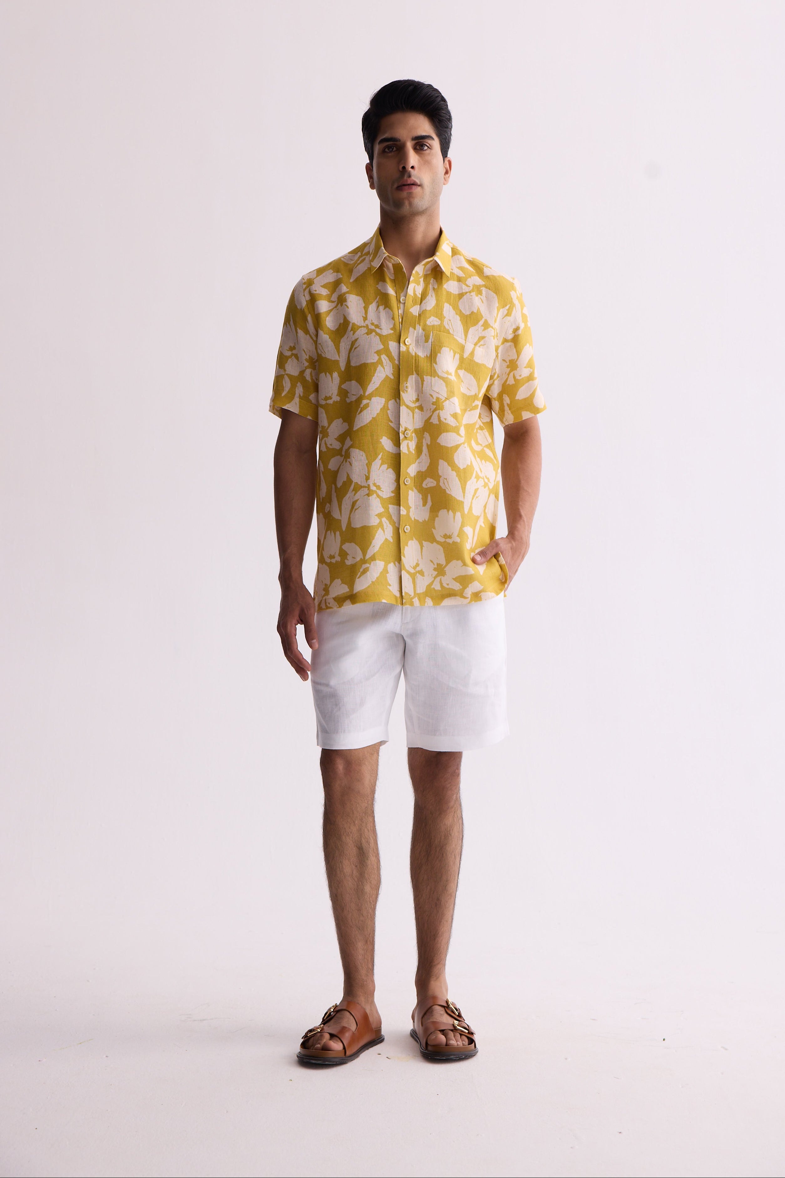 The Saaval Shirt Yellow Flower