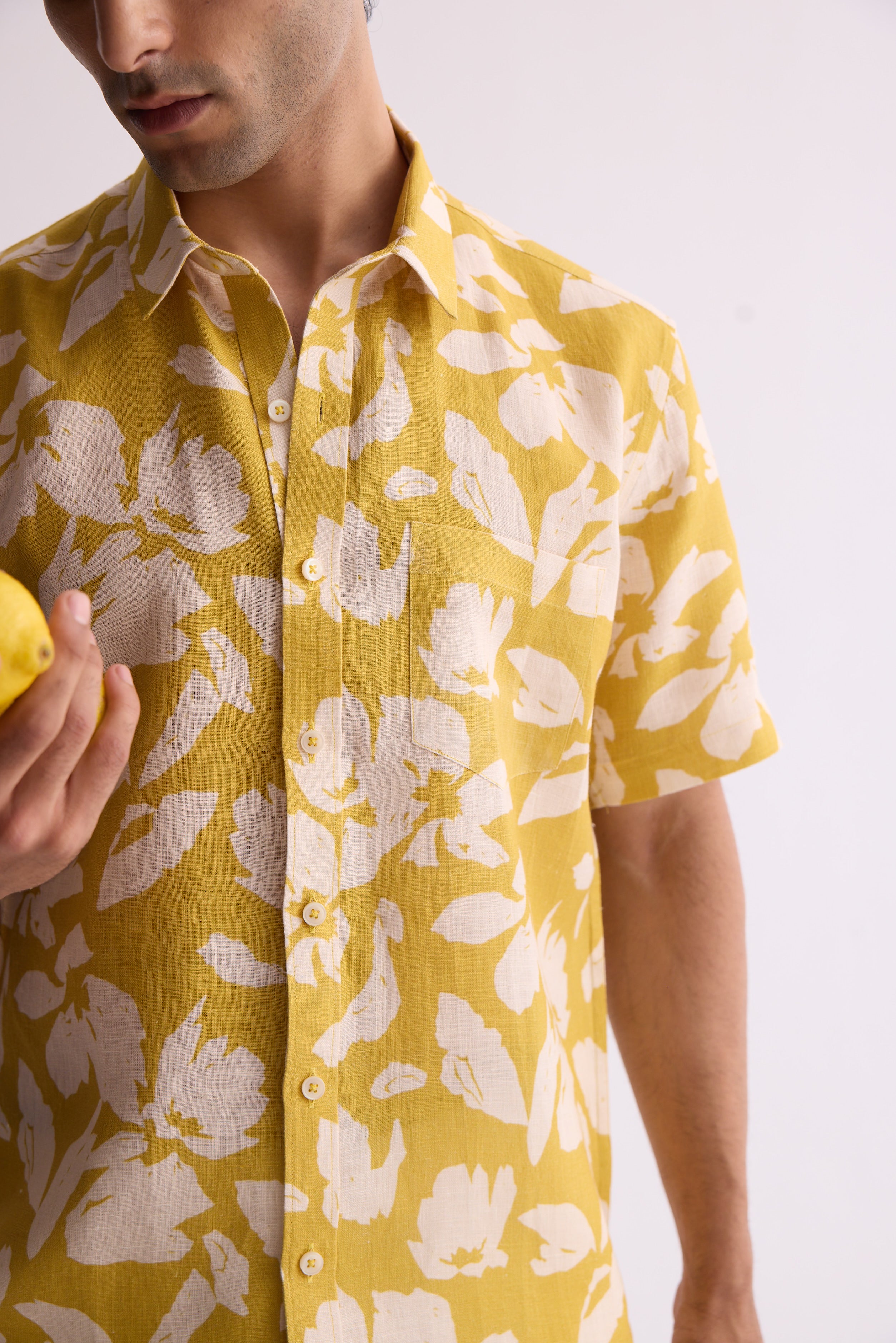 The Saaval Shirt Yellow Flower