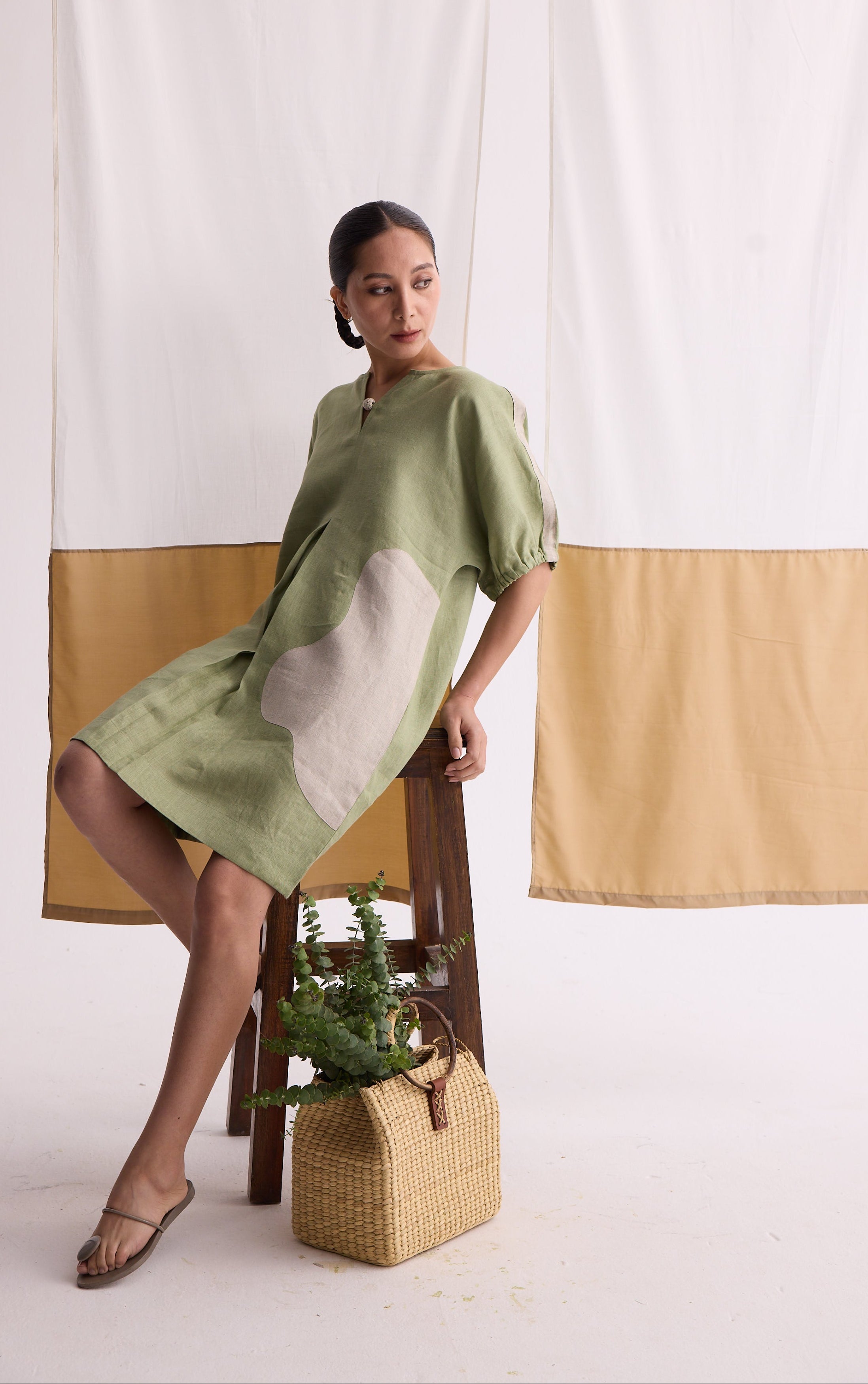 The Tarang Dress -Mint Green