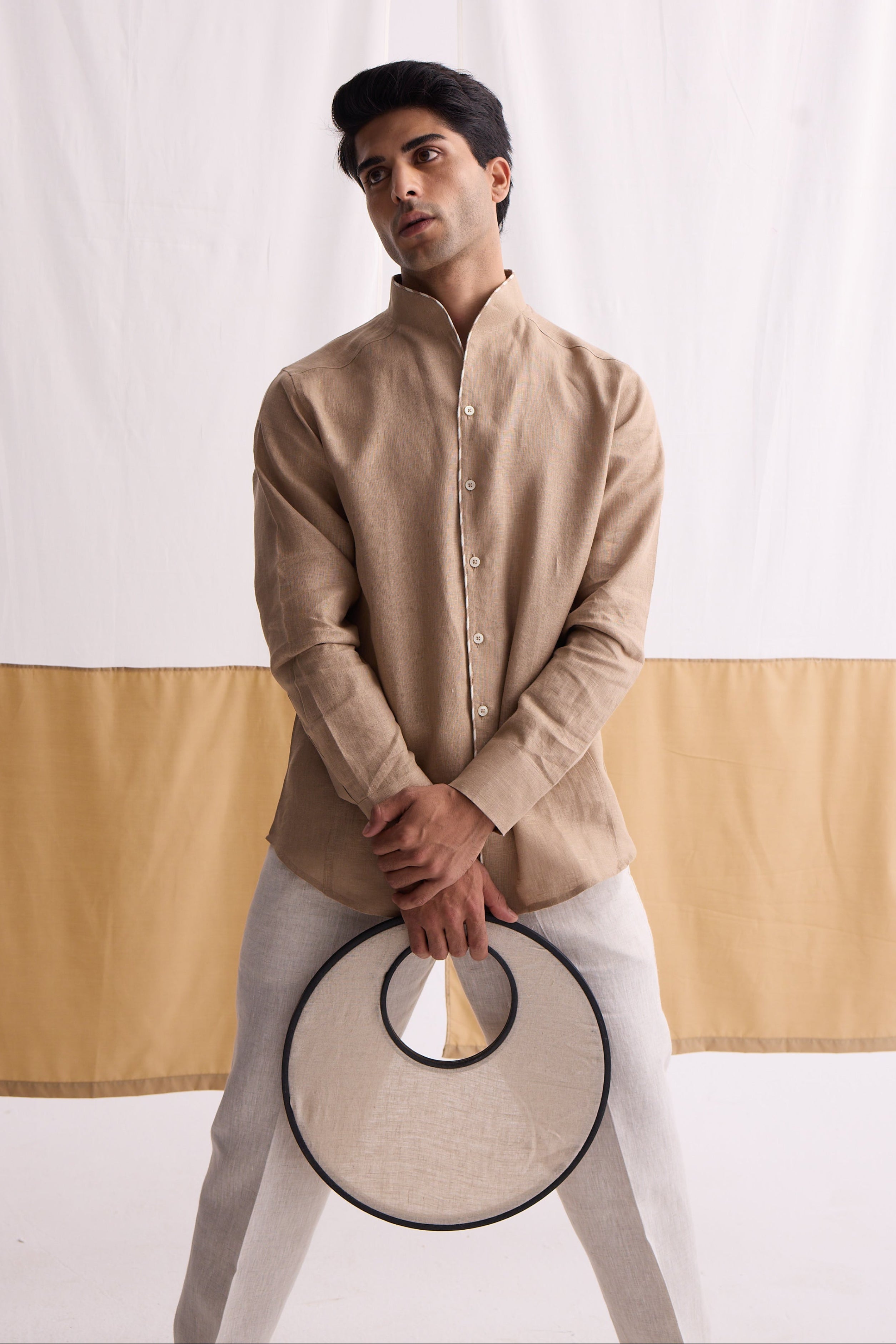The Corey Sand Linen Shirt
