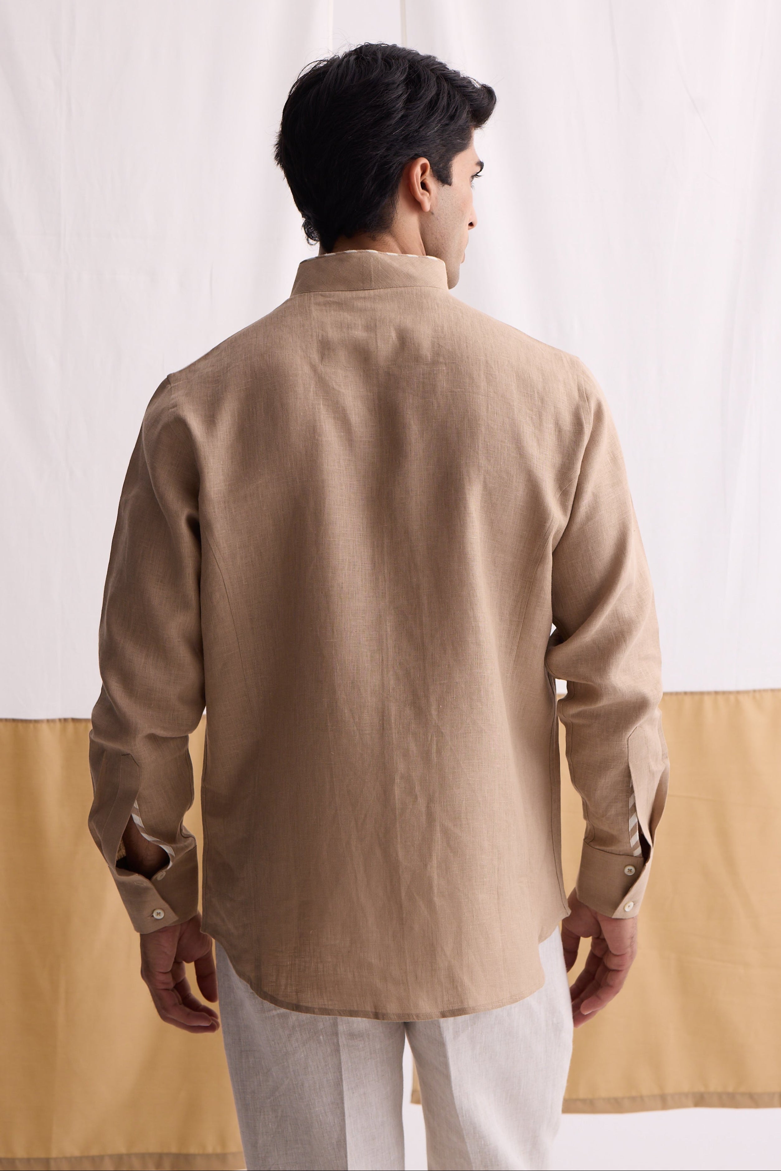 The Corey Sand Linen Shirt