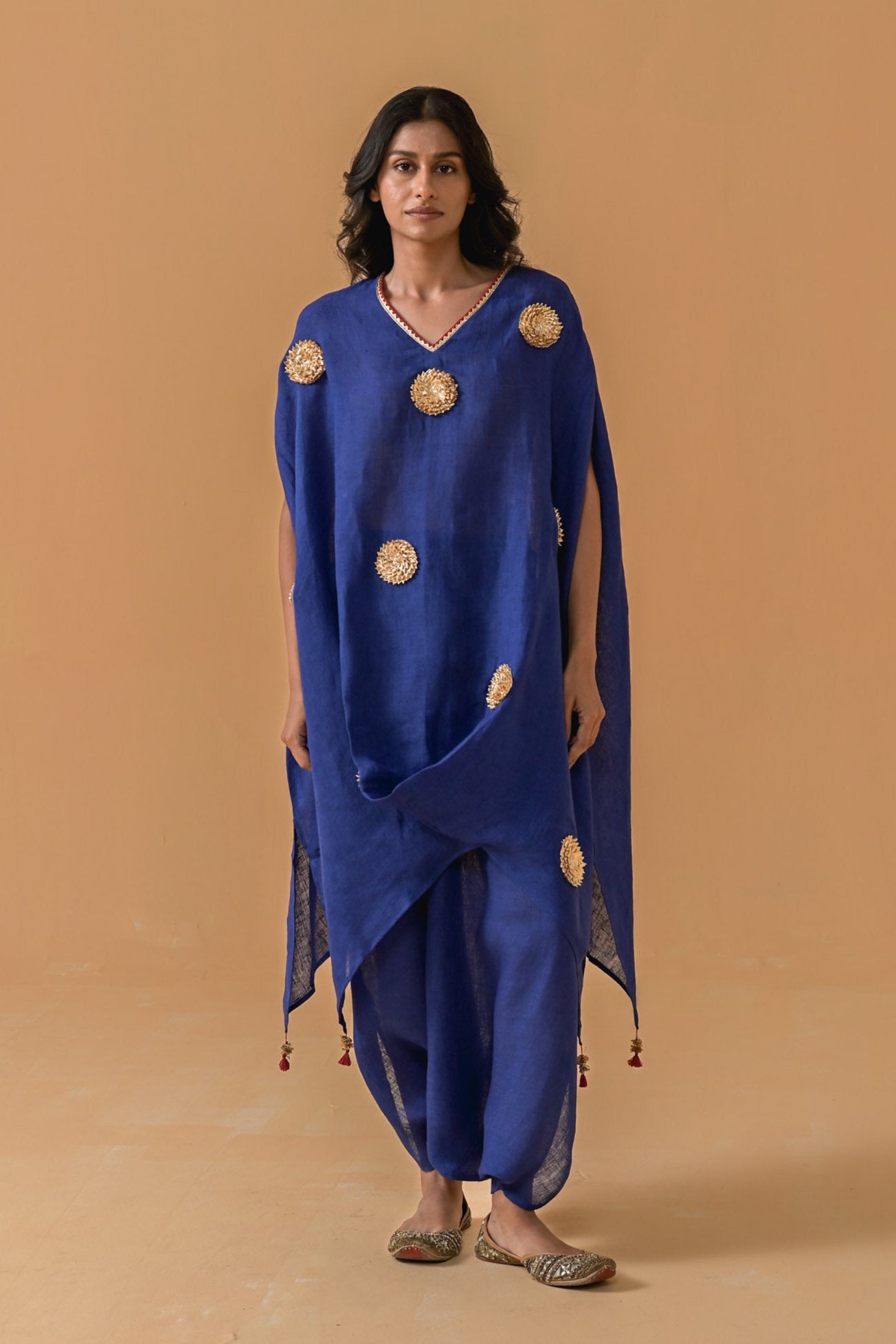 Patakha Cape Set - Cobalt Blue