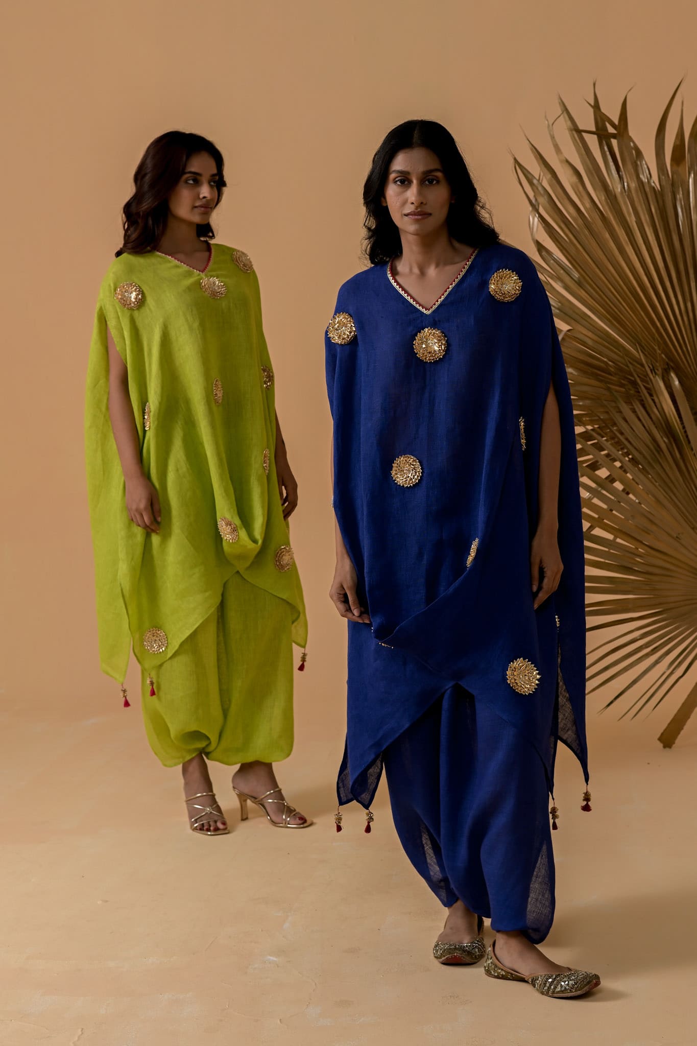 Patakha Cape Set - Cobalt Blue
