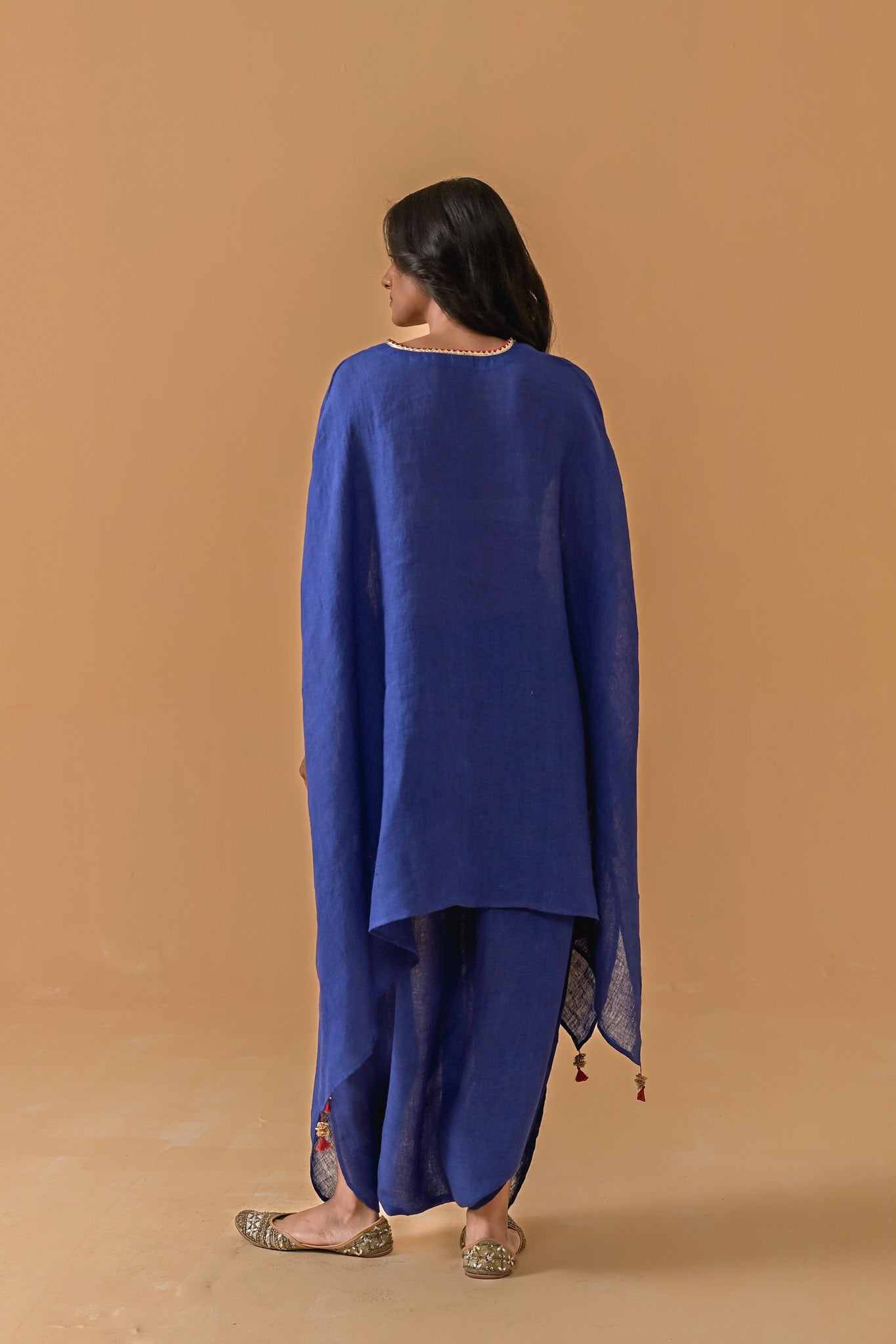 Patakha Cape Set - Cobalt Blue