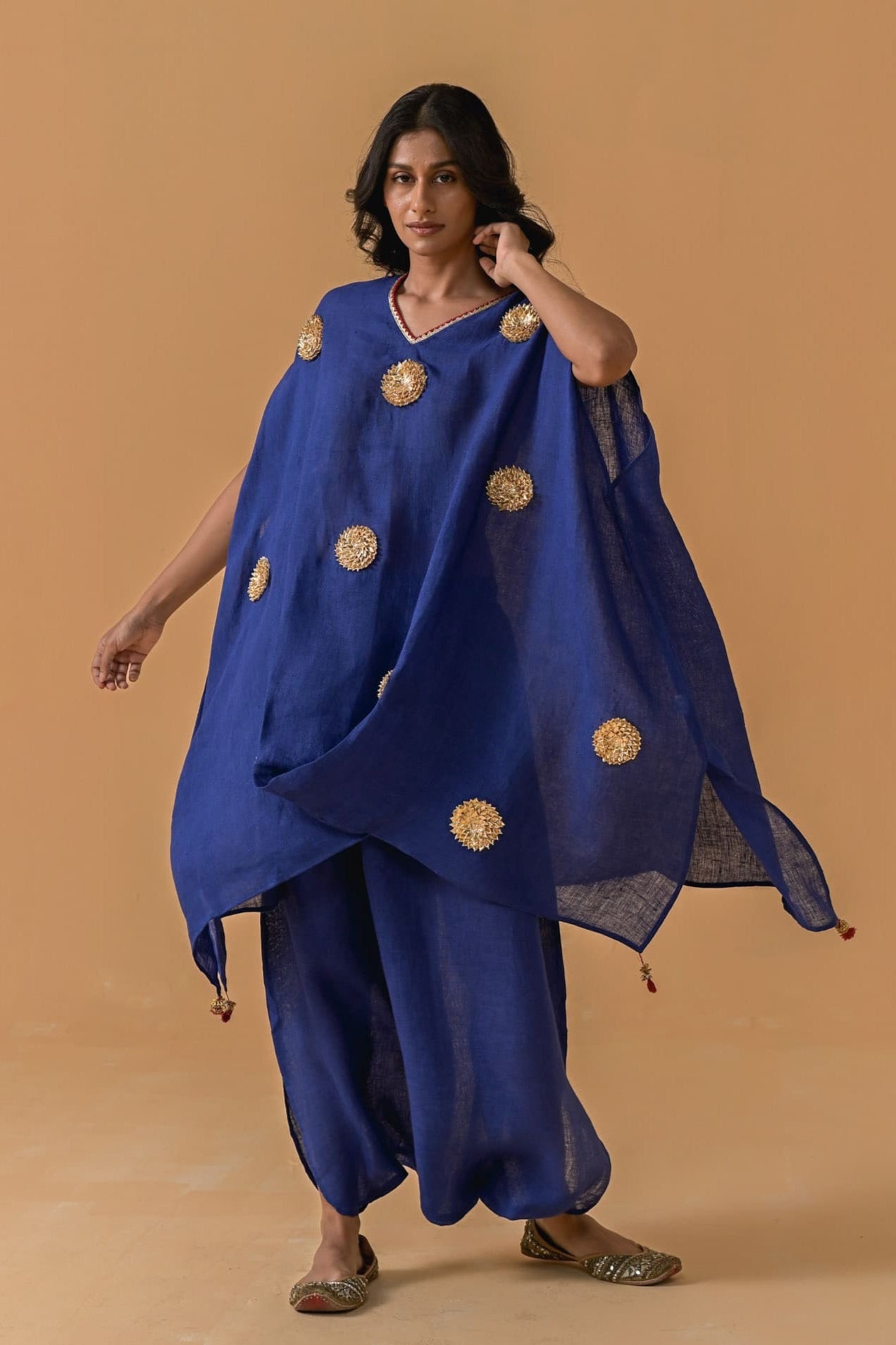 Patakha Cape Set - Cobalt Blue