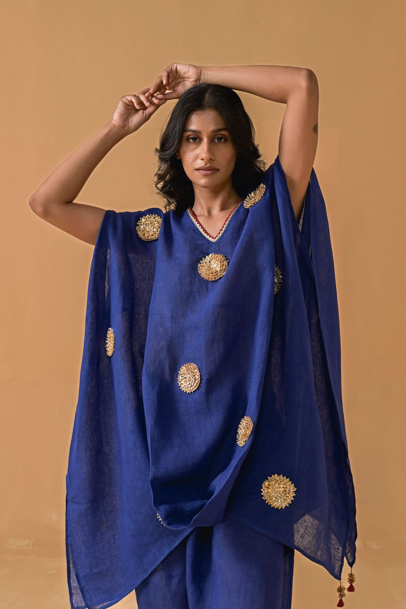 Patakha Cape Set - Cobalt Blue