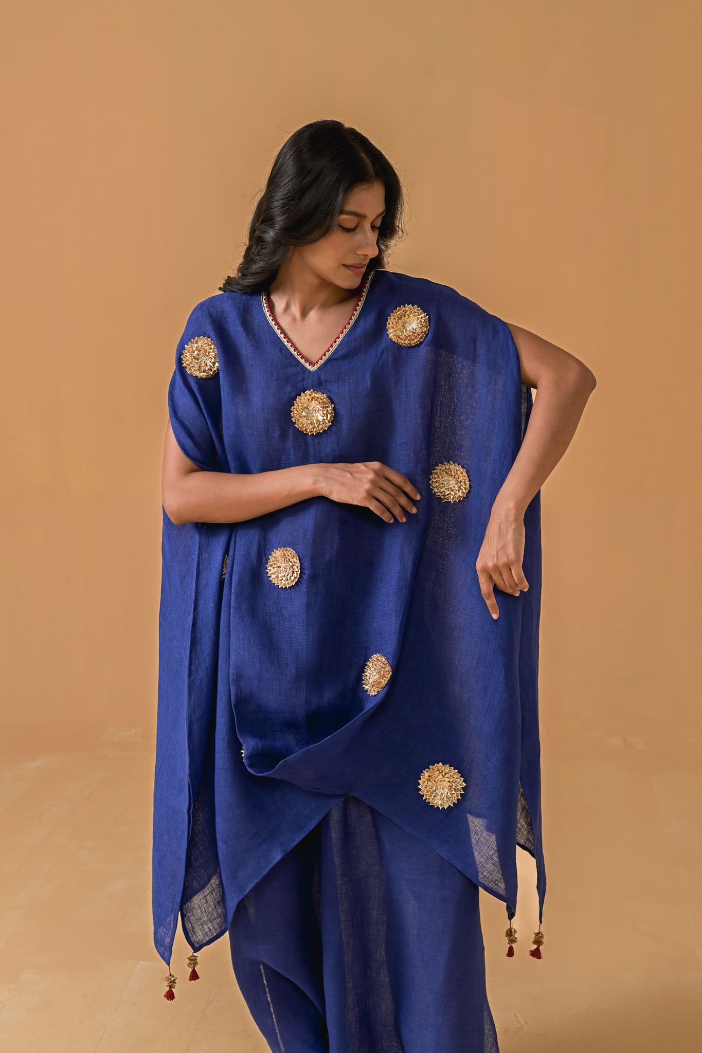 Patakha Cape Set - Cobalt Blue