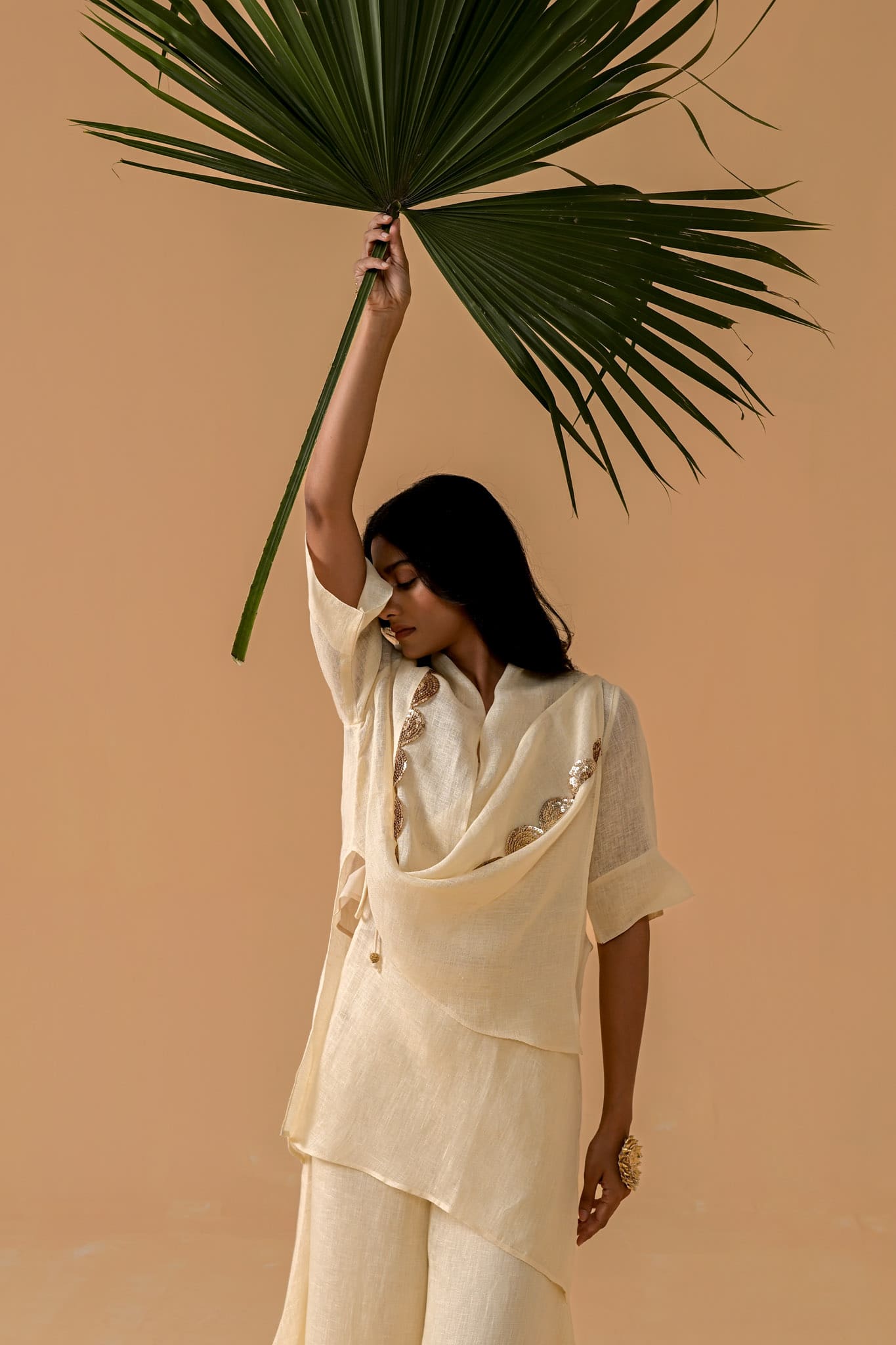 Boho Banno Cape Set - Cream