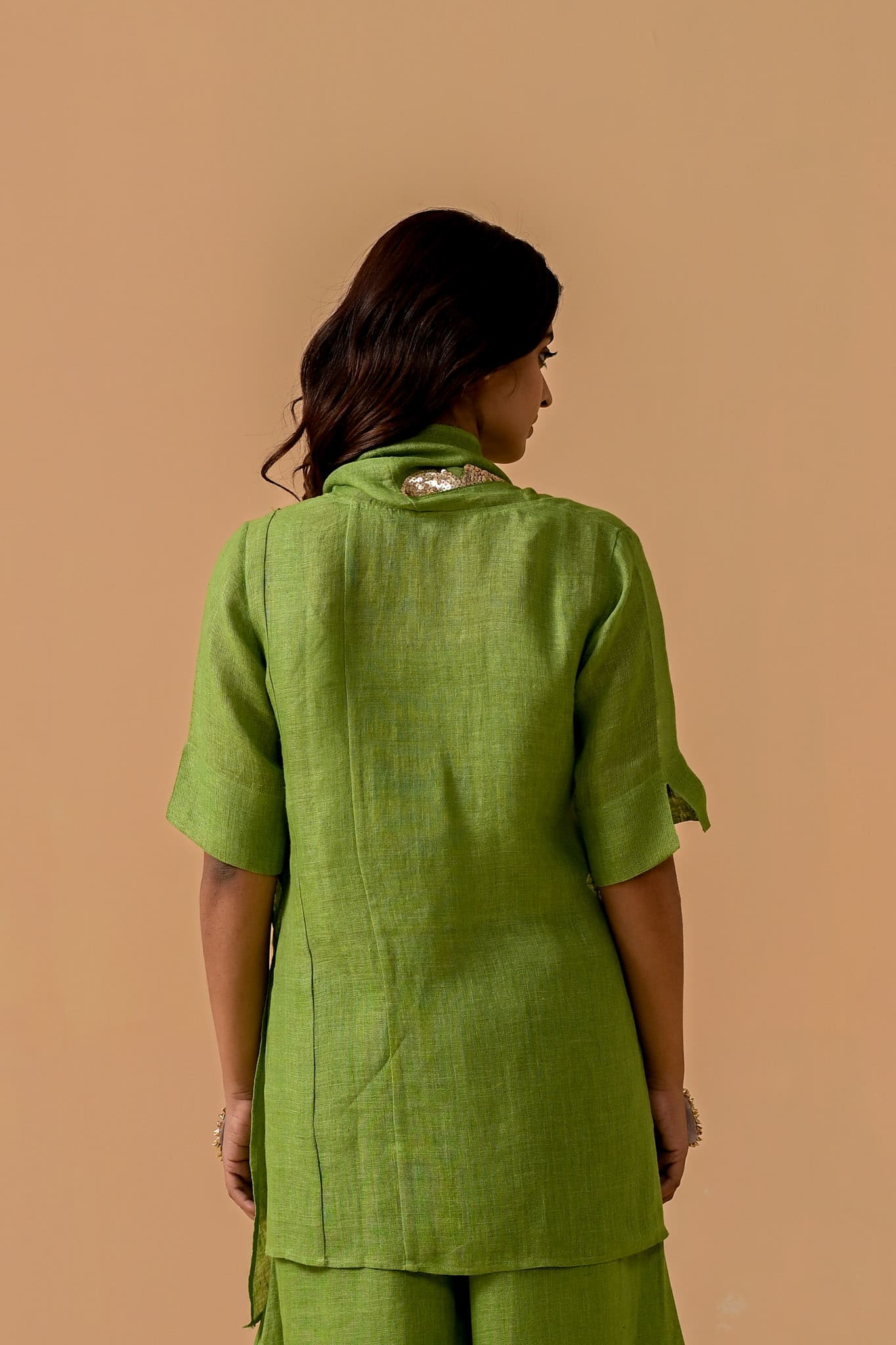 Boho Banno Cape Set - Dark Green