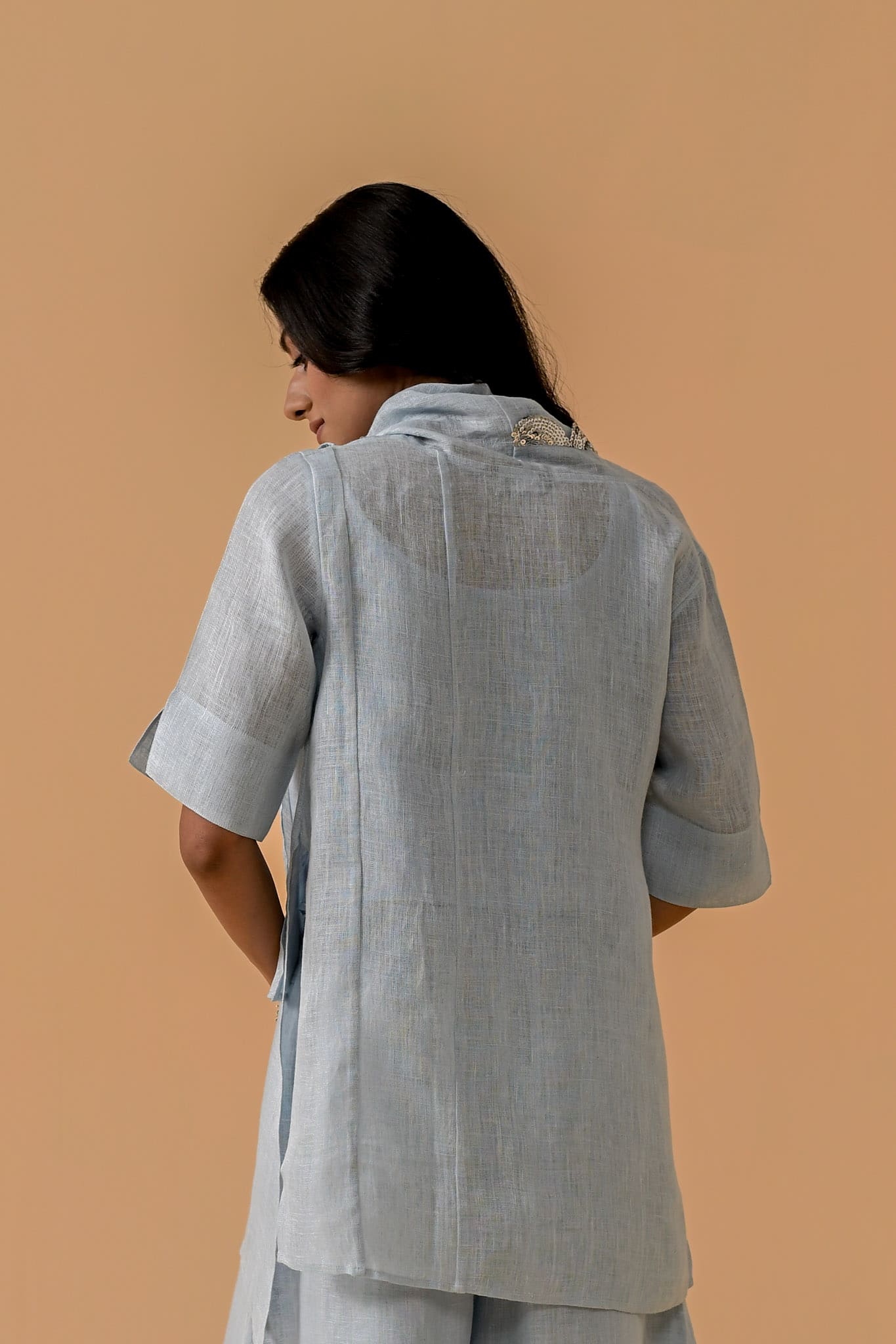 Boho Banno Cape Set - Light blue