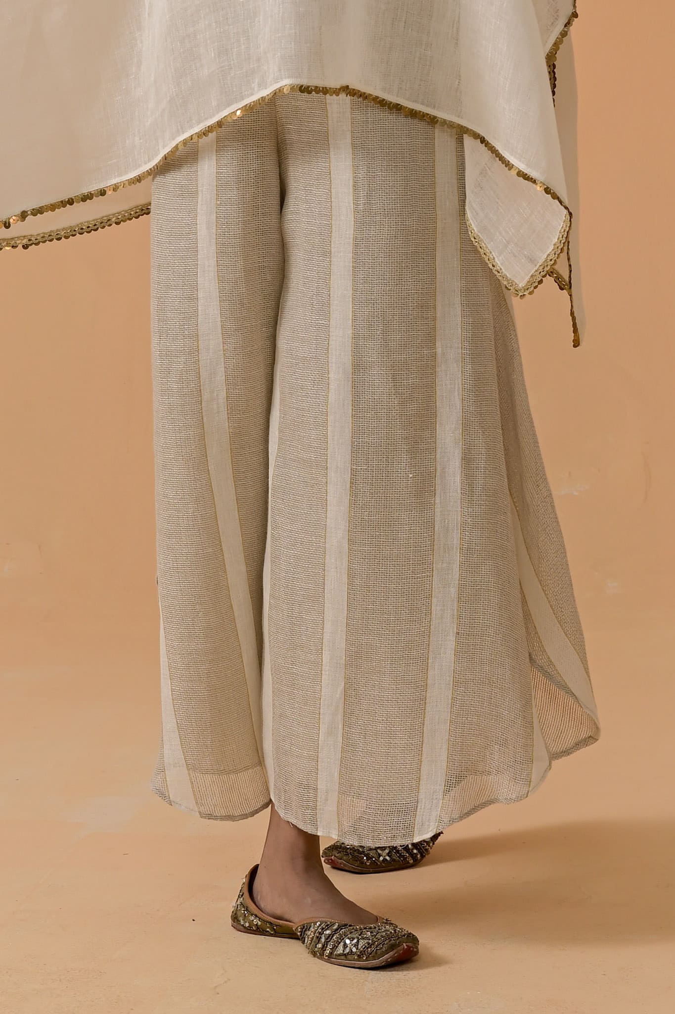 Drama Queen Palazzo - White Stripe