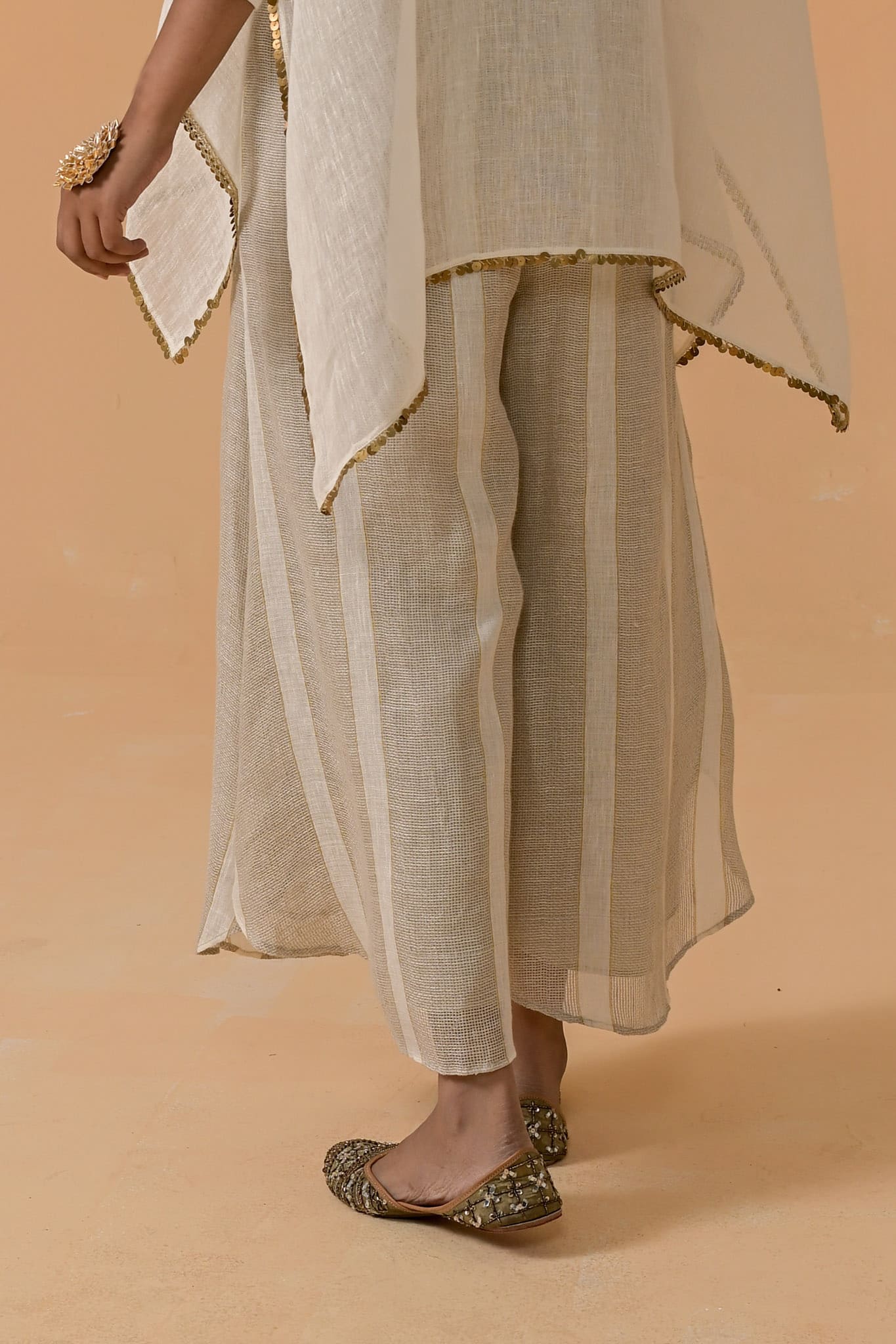 Drama Queen Palazzo - White Stripe