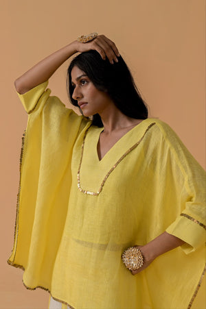 Drama Queen Cape (Only Cape)- Light Yellow