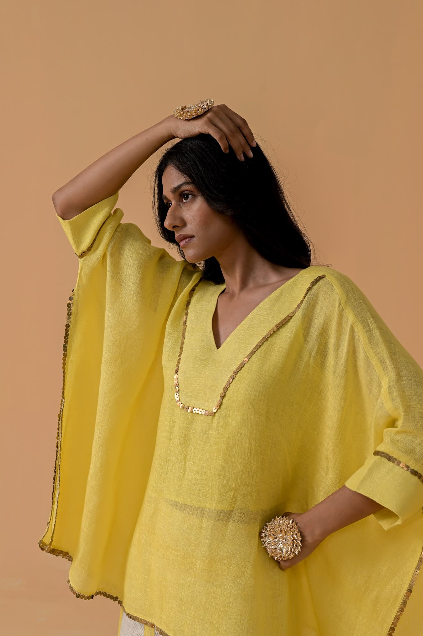 Drama Queen Cape (Only Cape)- Light Yellow