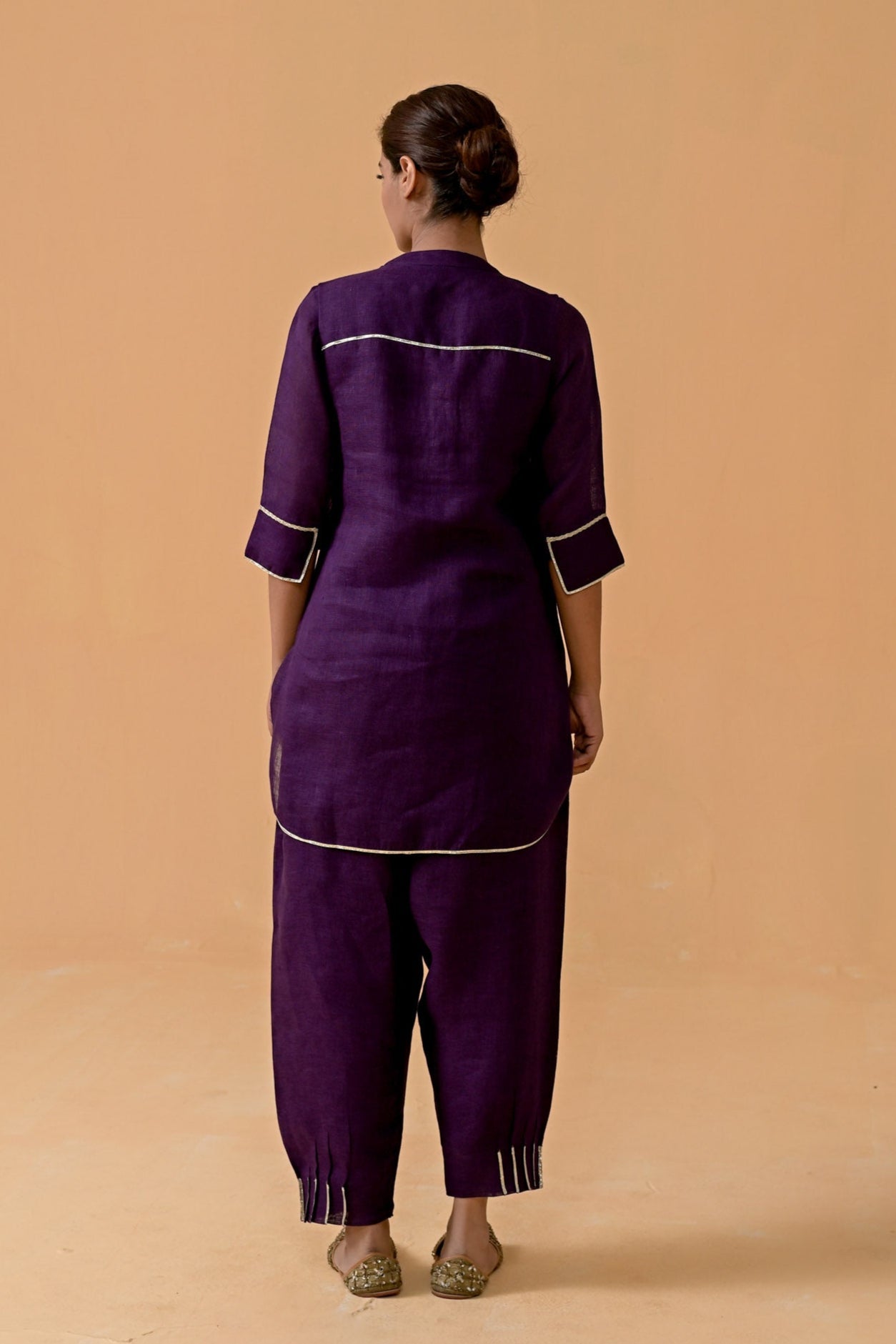 Patola Poise Kurta Set - Purple