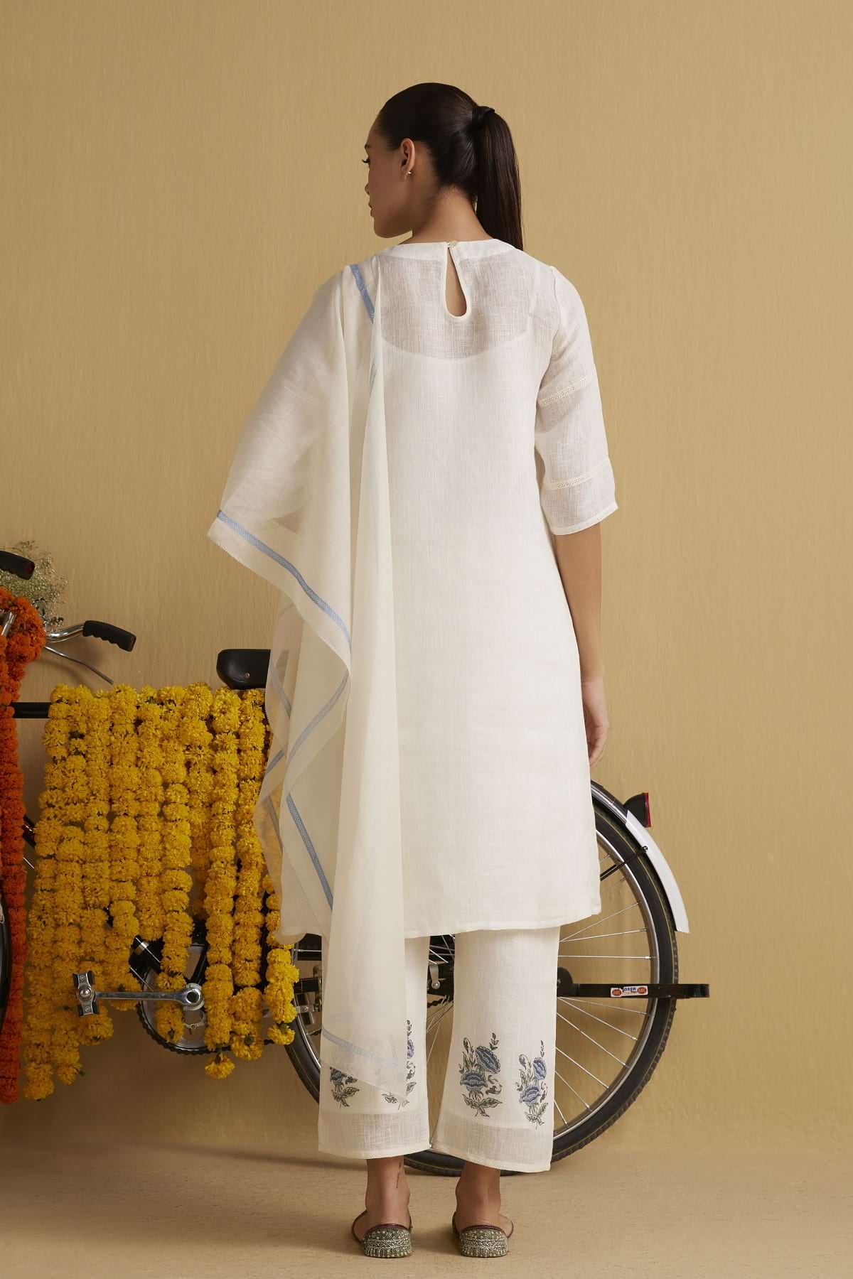 The Mariposa Kurta Set (Upper & Bottom) - Yell With Us