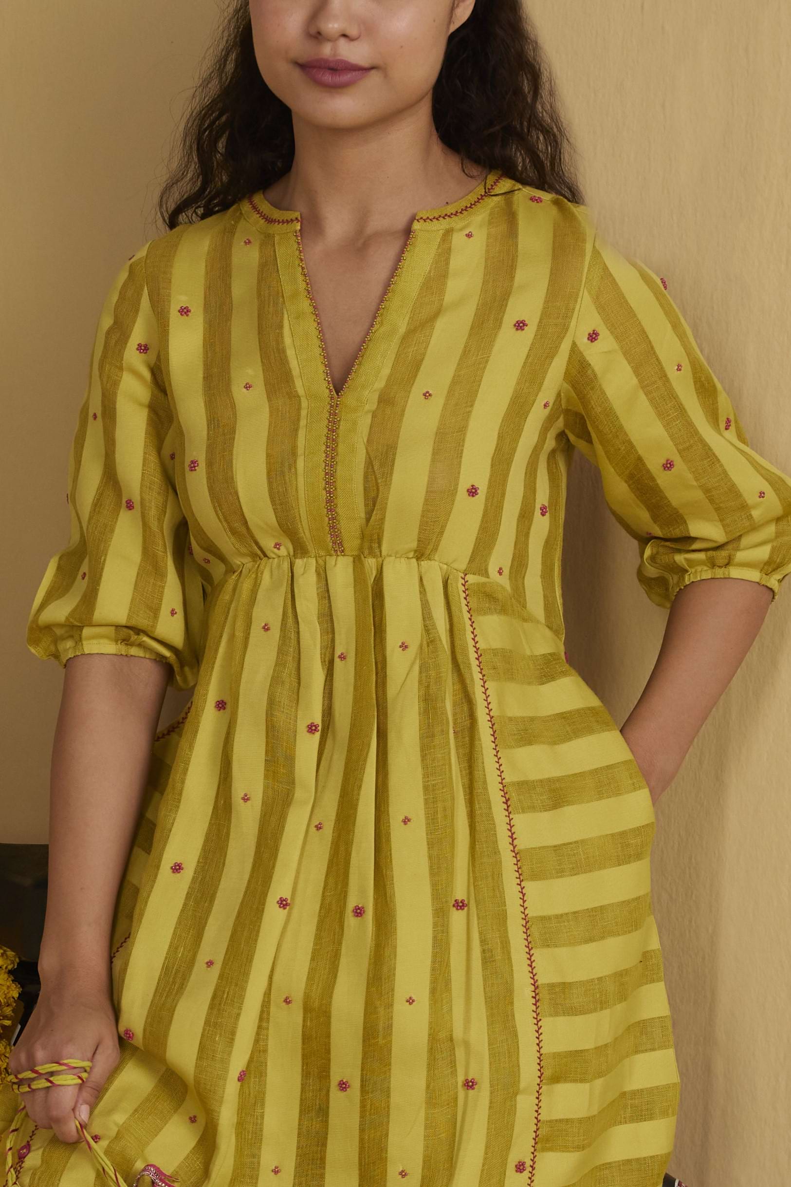 The Merve Kurta Set (Upper & Bottom) - Yell With Us