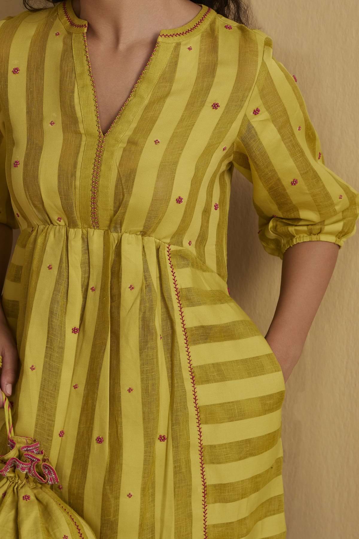 The Merve Kurta Set (Upper & Bottom) - Yell With Us