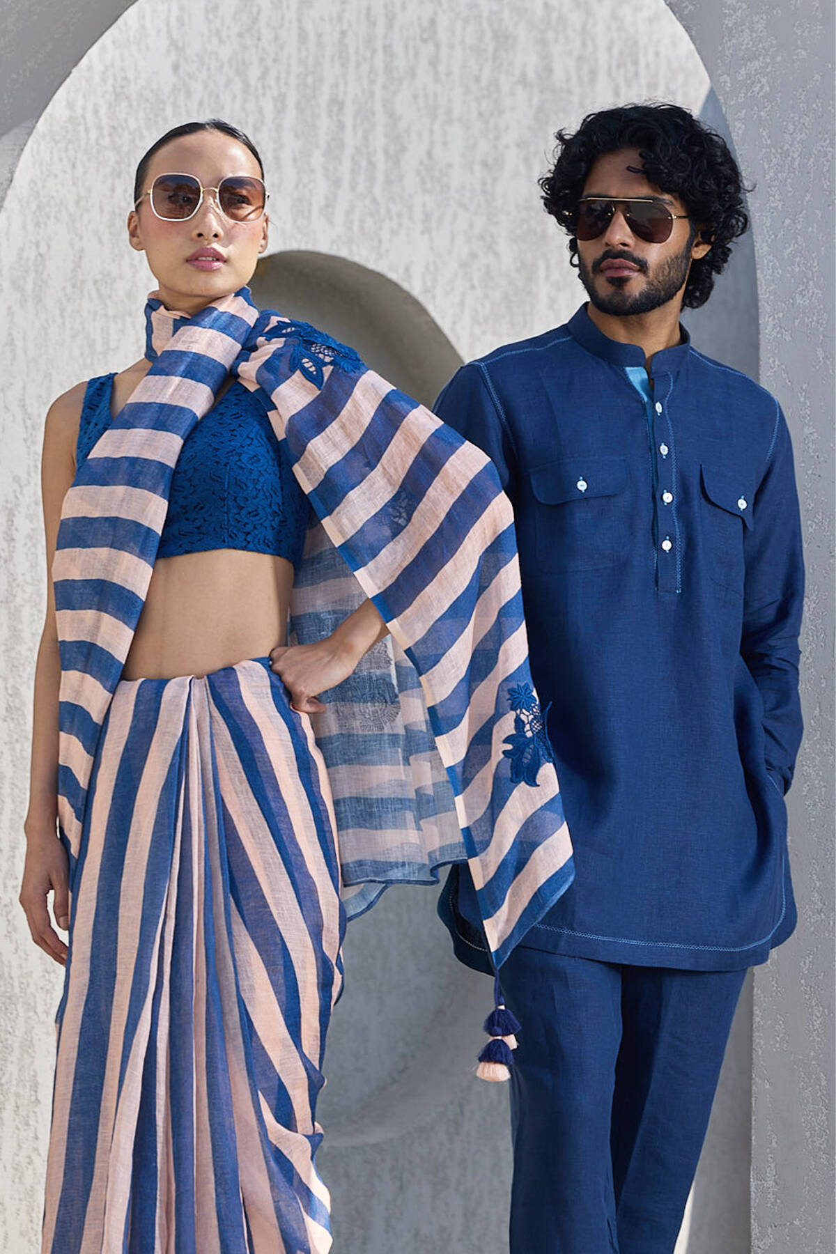 The Fursat Kurta - Legacy Blue