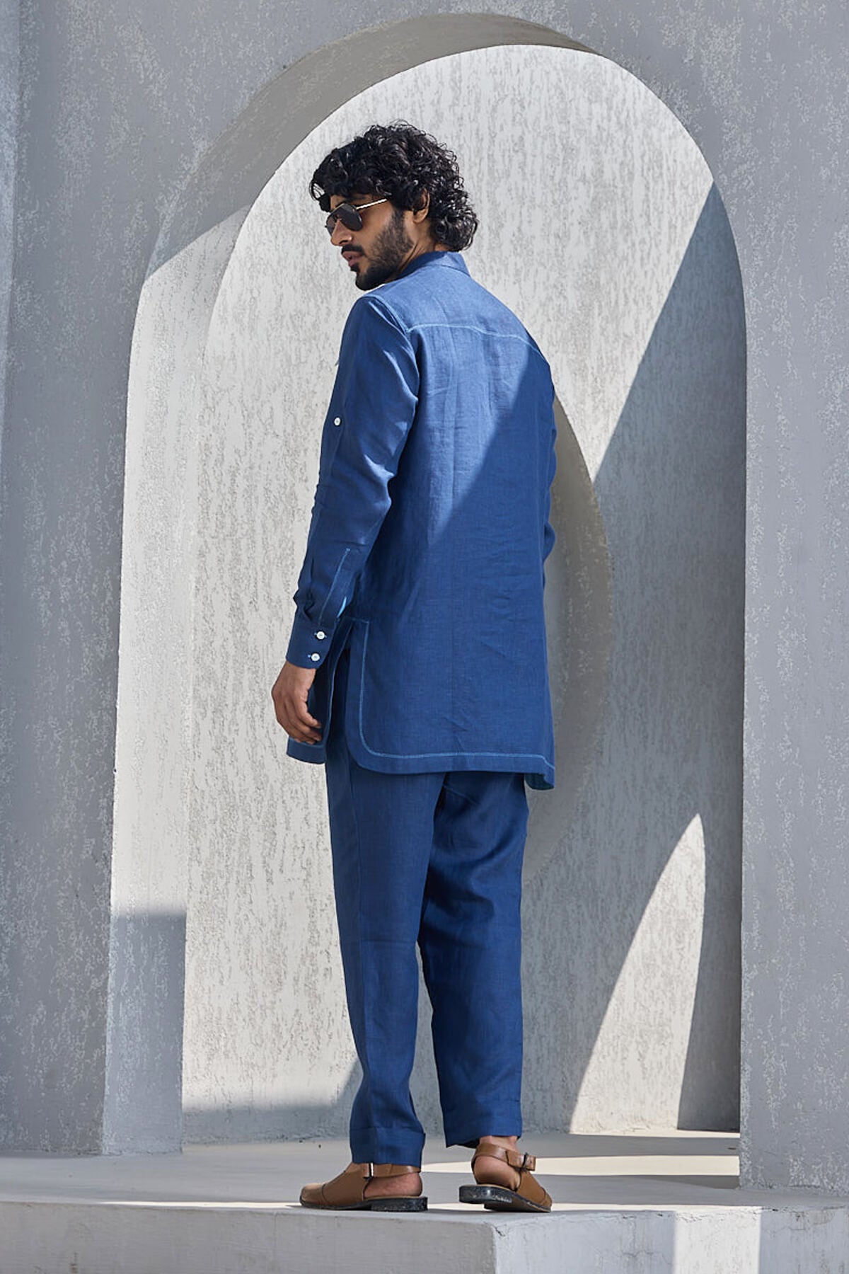 The Fursat Kurta - Legacy Blue