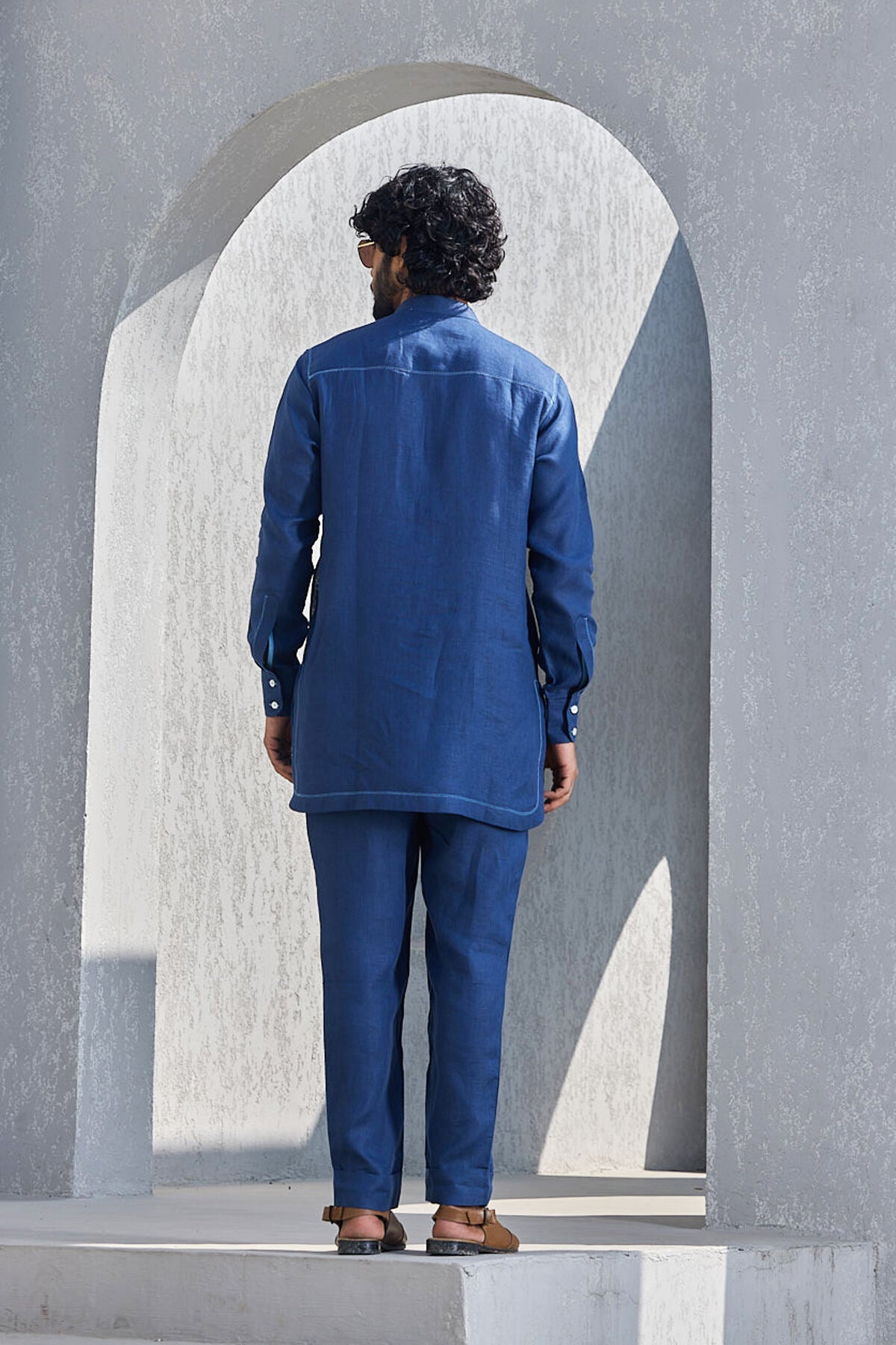 The Fursat Kurta - Legacy Blue