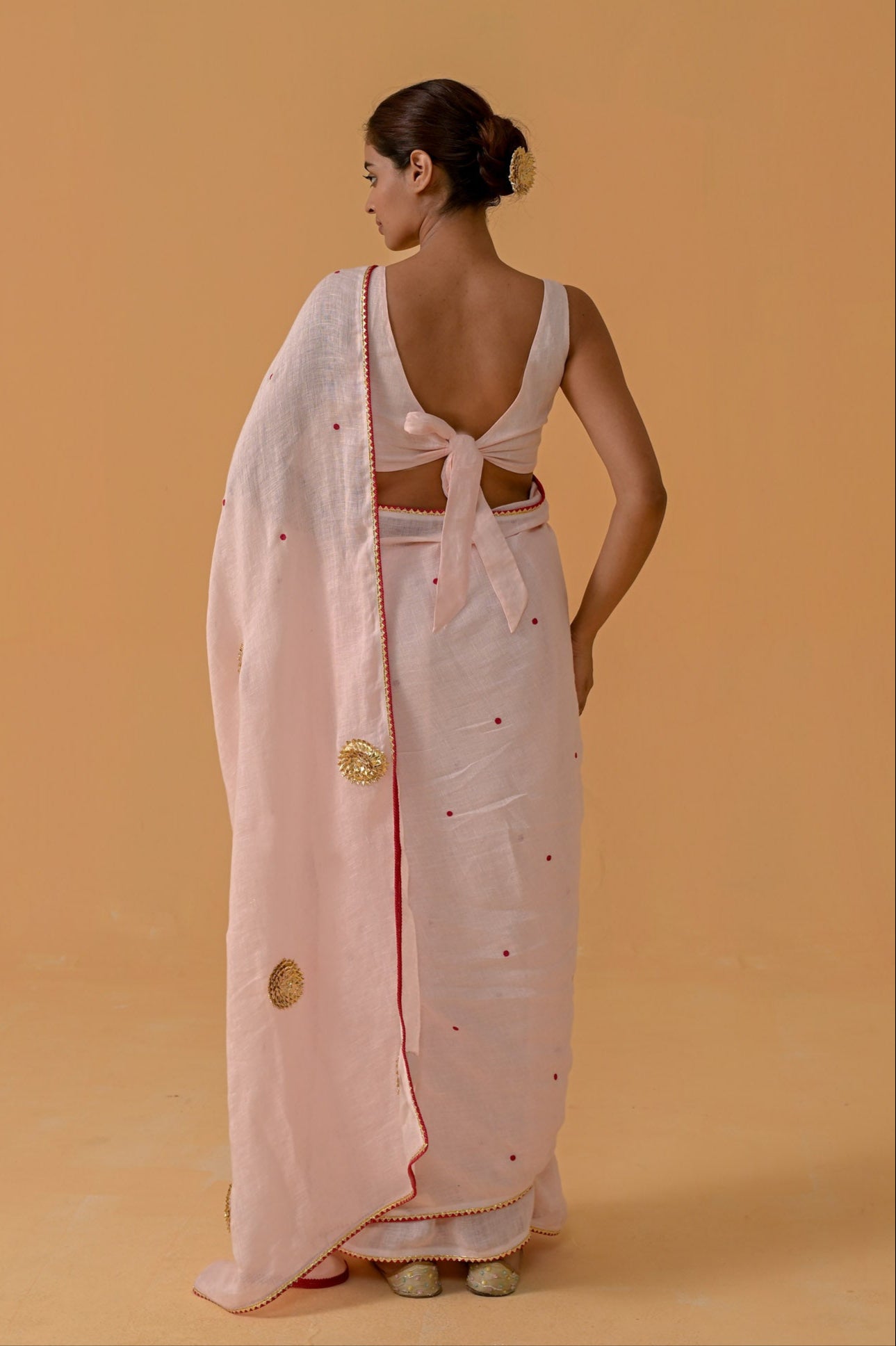 Gulabi Glow Saree - Baby Pink