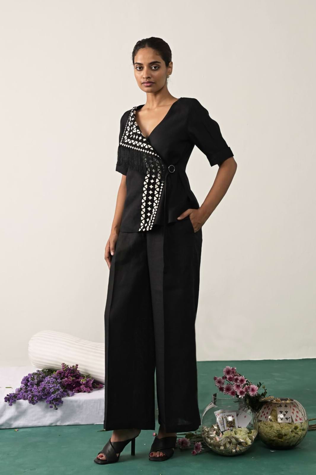 The Blackjack Heiress Top - Black